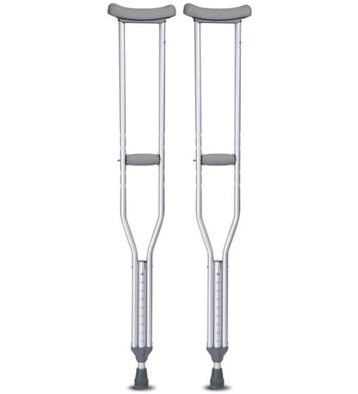 Crutches for Adults Underarm Underarm Crutches for Adjustable Double Adjustable Underarm Crutches Lightweight Aluminium Axilla Under Arm Crutches Forearm Support with TPR Handle Journey - Buy Online on GoSupps.com