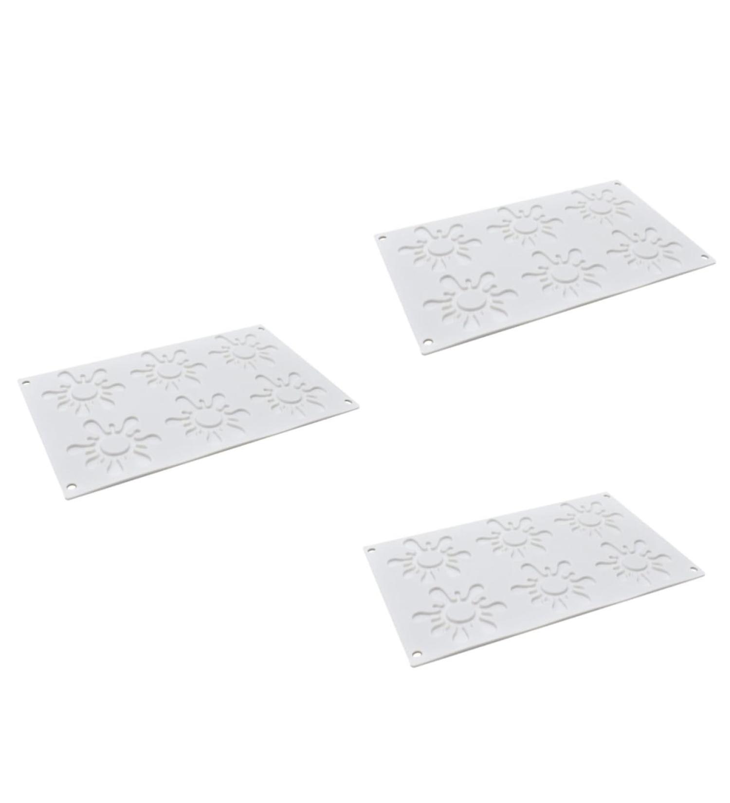 Zerodeko 3pcs Candy Decor Cupcake Decorations Silicone Cookie Mold Fondant Molds Cookie Stencils Cake Stencils Gummy Molds Sunflower Mold Cookie Molds Candy Molds White Chocolate Cake Mold mediumx3pcs Whitex3pcs - Buy Online on GoSupps.com