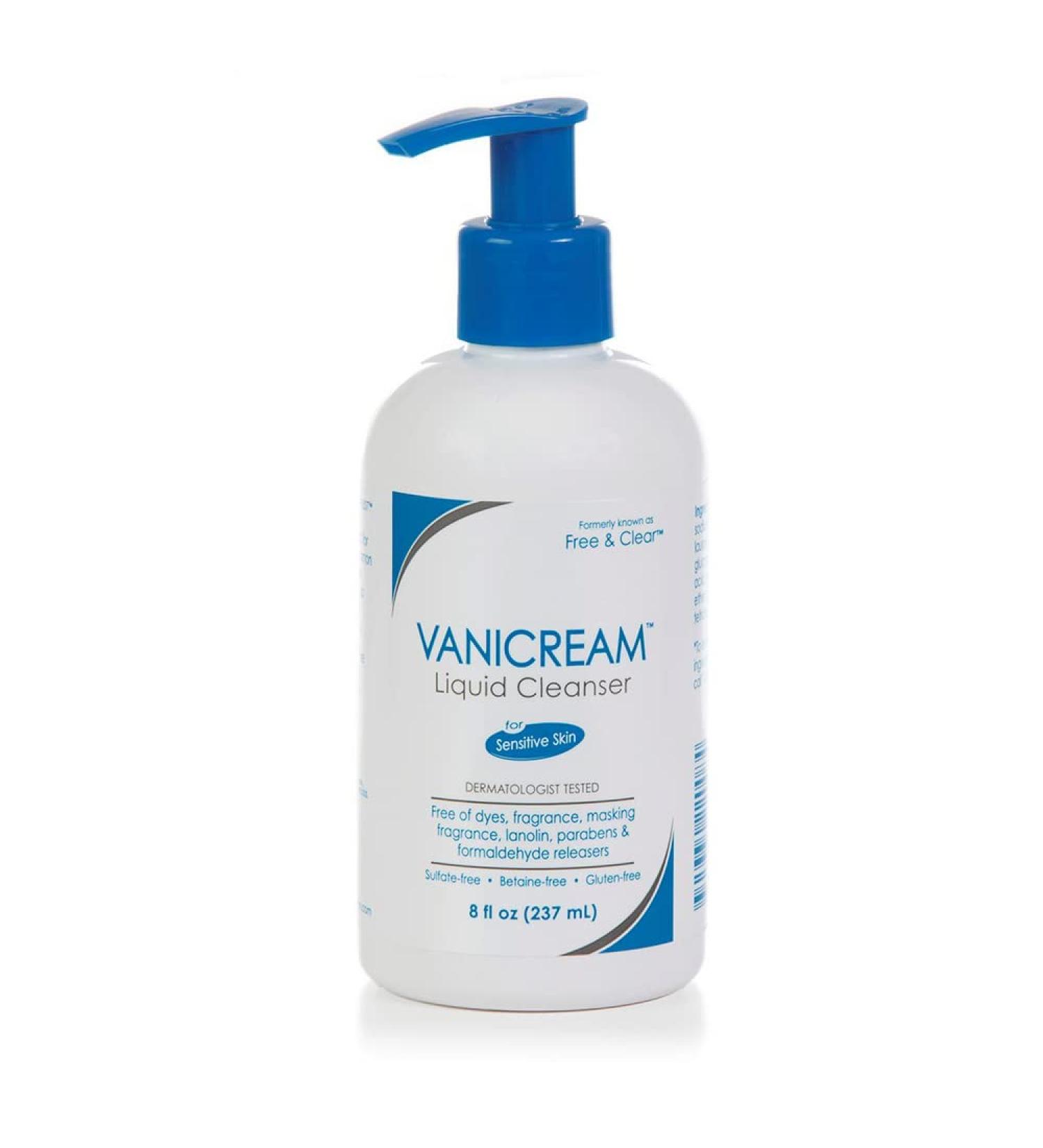 Free & Clear Liquid Cleanser 8 Oz | Gentle Fragrance-Free Face Wash for All Skin Types - International Shipping Available - Buy Online on GoSupps.com