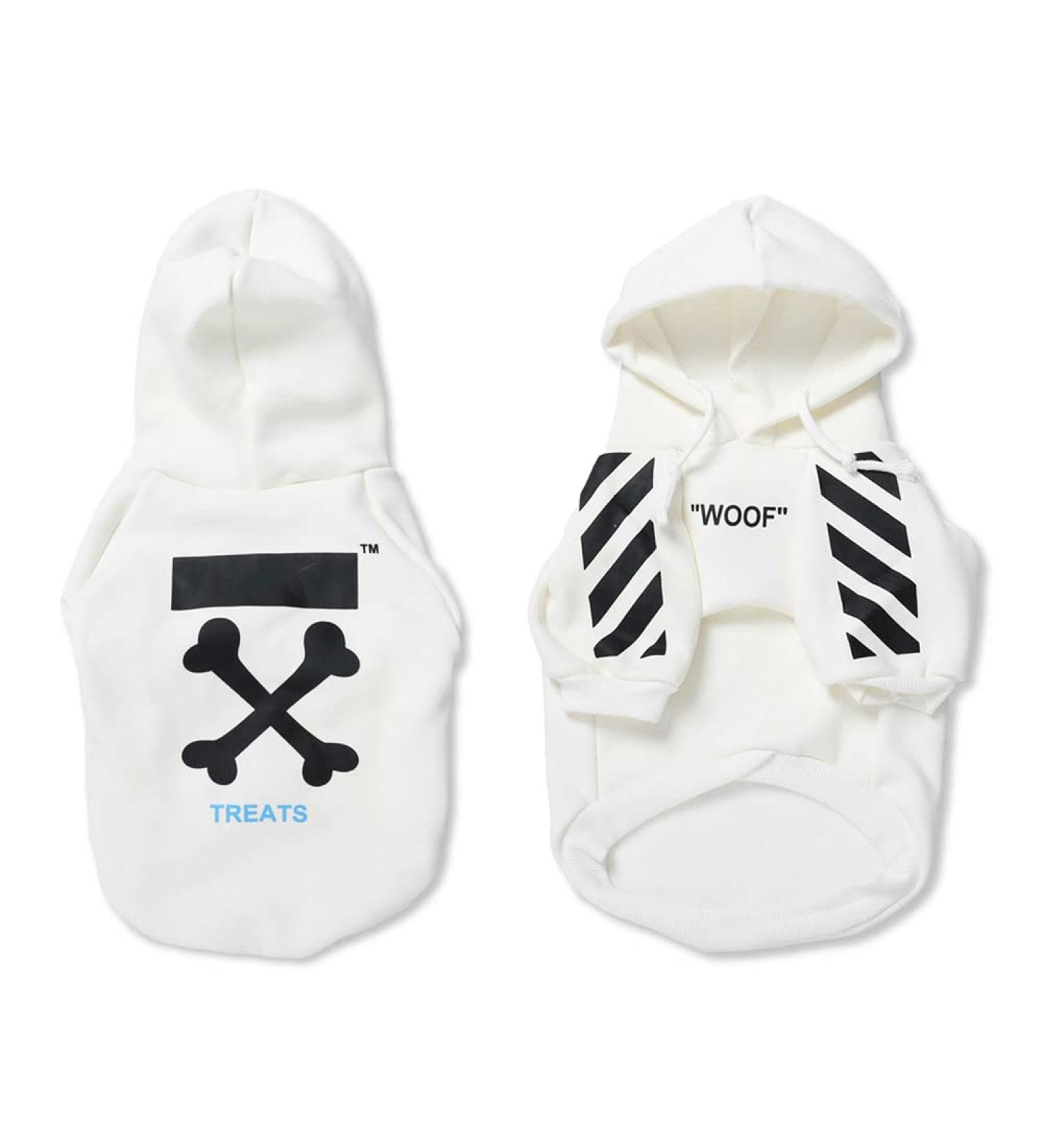 Stylish Dog Coats for Small Breeds - Winter Hoodies & Jackets for Schnauzer Corgi French Bulldog | XL White - Buy Online on GoSupps.com