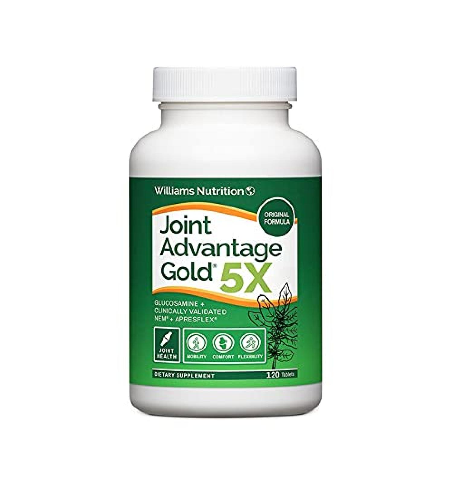 Dr. David Williams Joint Advantage Gold 5X Supplement - 120 Tablets - Buy Online on GoSupps.com