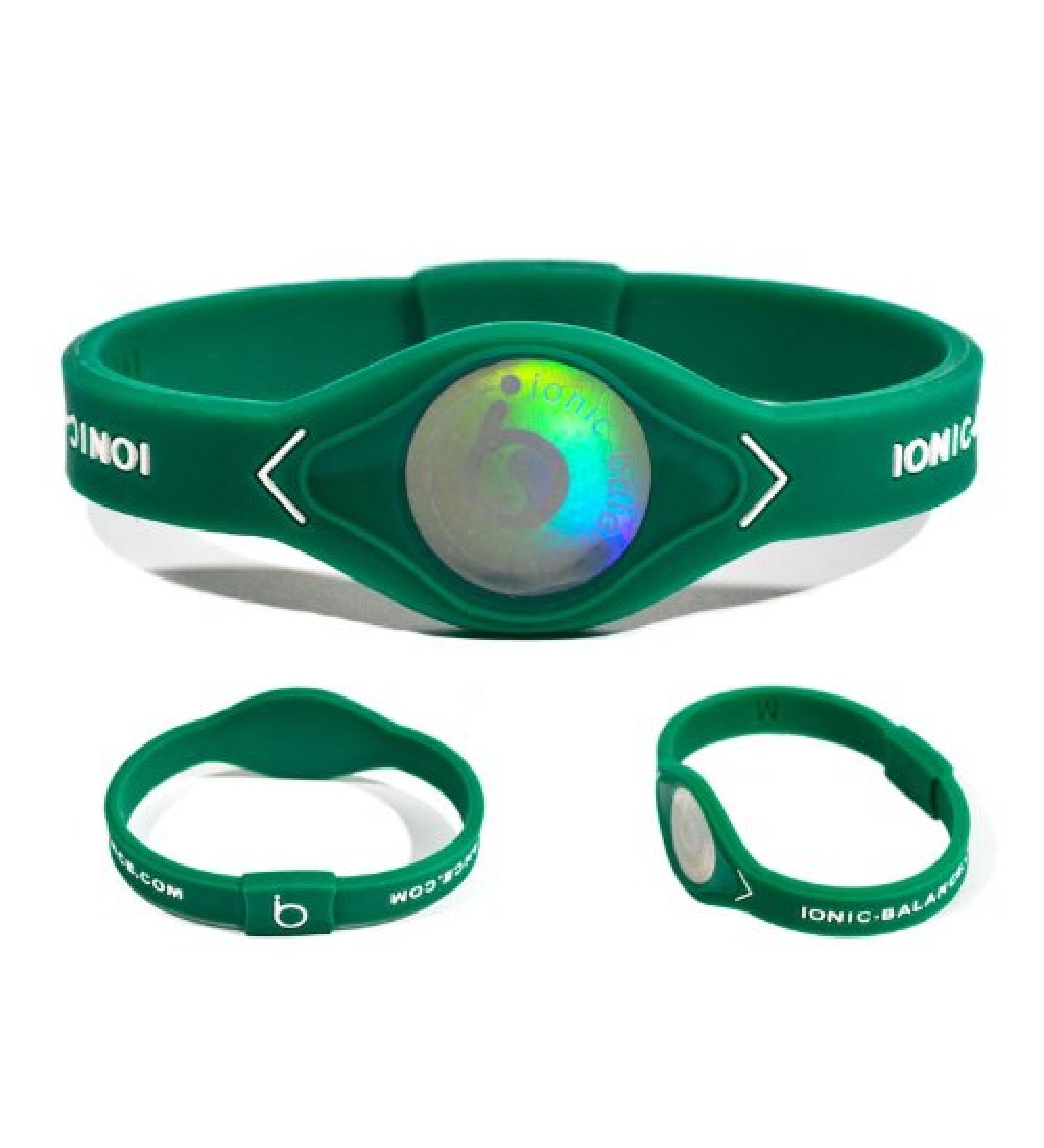 Official Ion Bracelet with MK2 Technology Large - 20.5 cm/8.1 inches Green / White