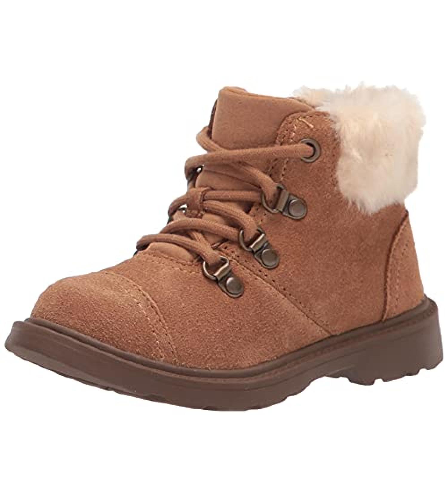 UGG T Azell Hiker Weather Fashion Boot - Toddler (1-4 Years) | Size 10 Toddler | Chestnut Suede - Buy Online on GoSupps.com