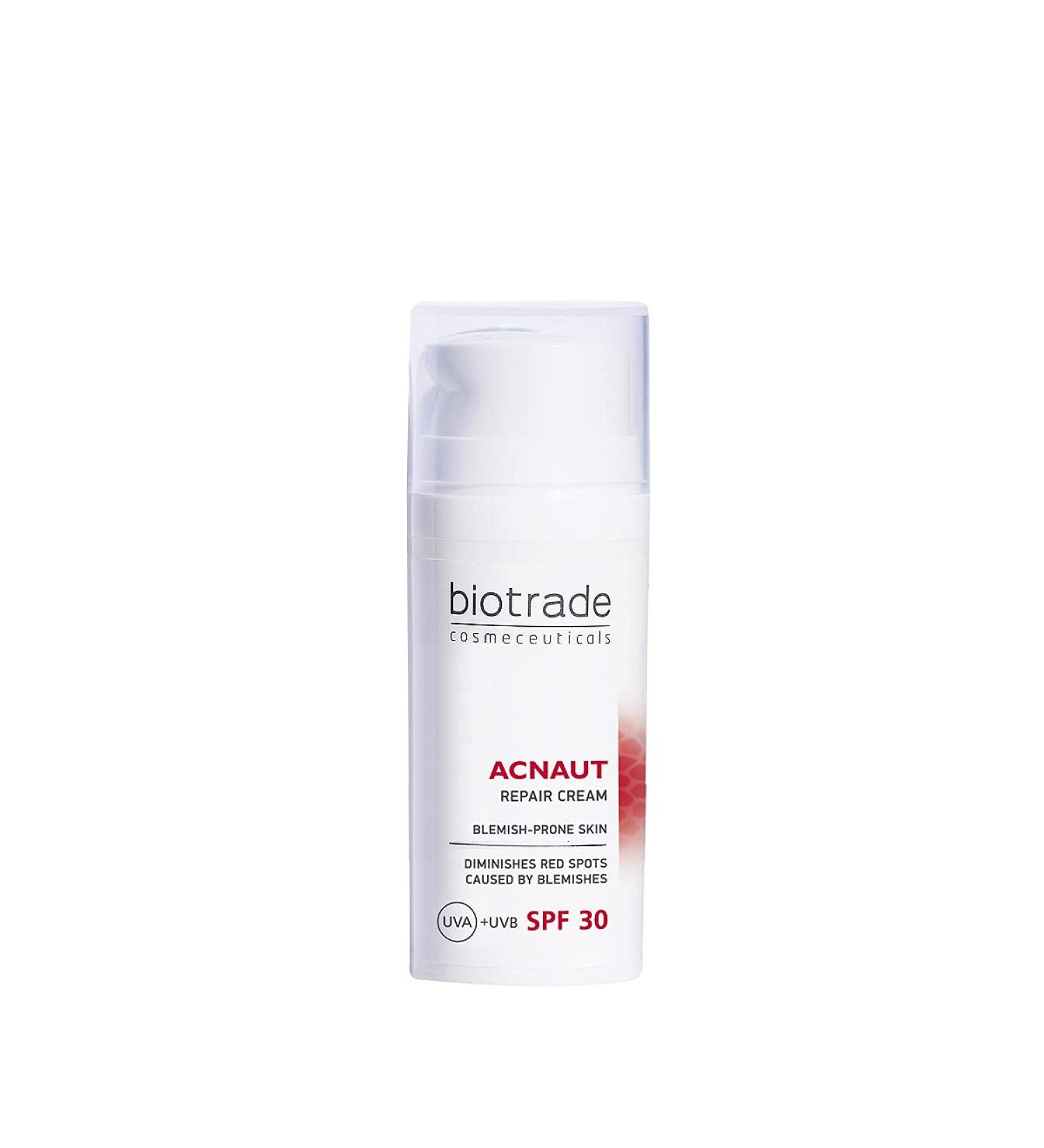 Biotrade Repairing Cream SPF 30 - 30ml for Acne Scars & Oily Skin | Reduces Red Spots & Provides Sun Protection - Buy Online on GoSupps.com