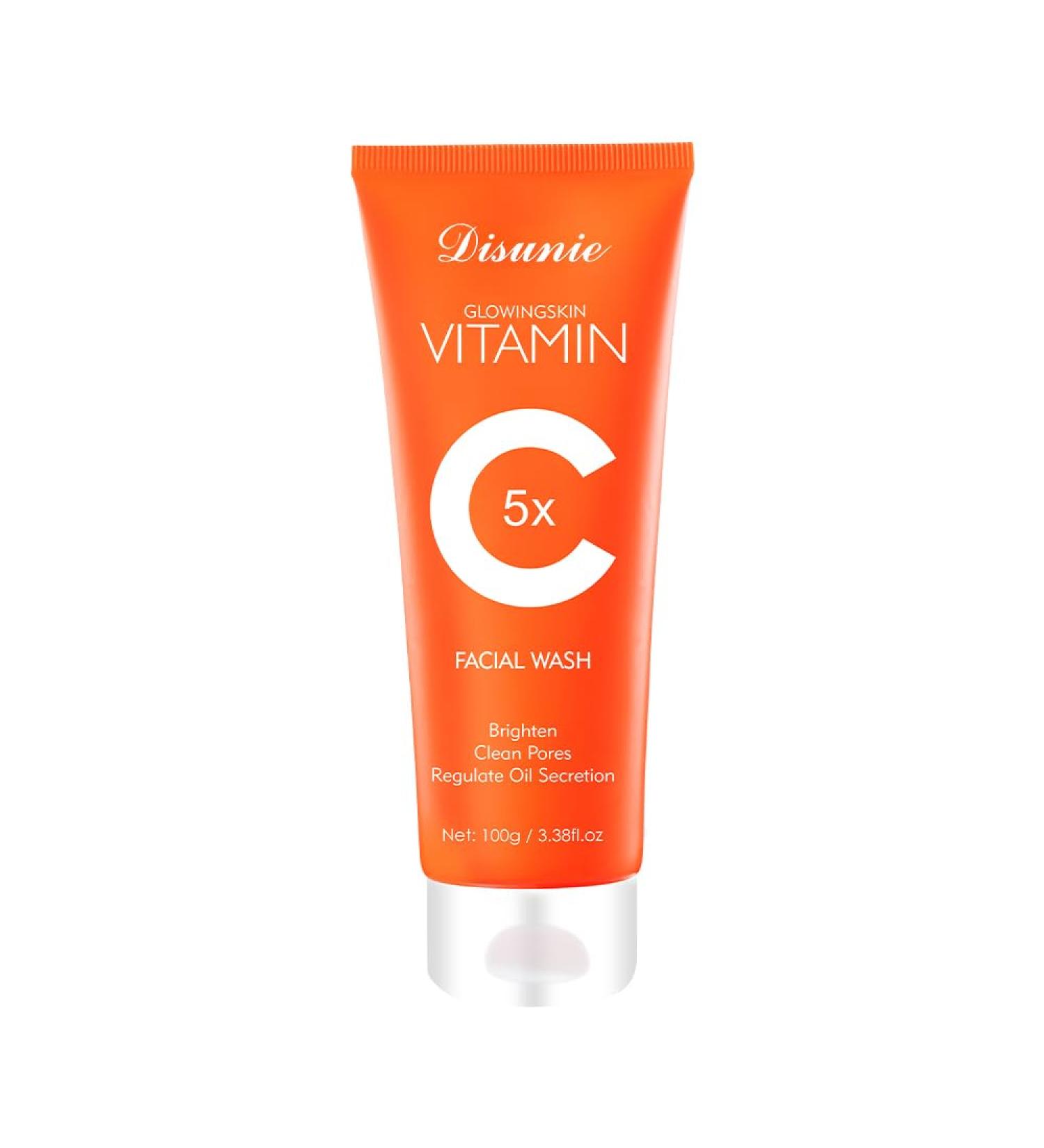 Disunie 5x VC Cleanser High-Concentration Vitamin C Facial Cleanser Deep Cleansing & Brightening Formula Hydrating Suitable for All Skin Types - Buy Online on GoSupps.com