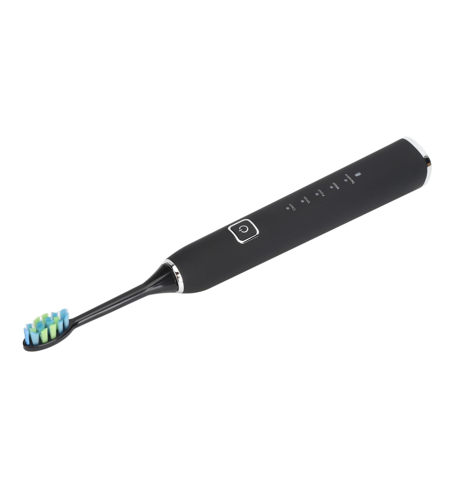 Smart Electric Toothbrush - 1200mAh 5 Modes 38000 VPM - Travel-Friendly (Black) | International Shipping Available - Buy Online on GoSupps.com