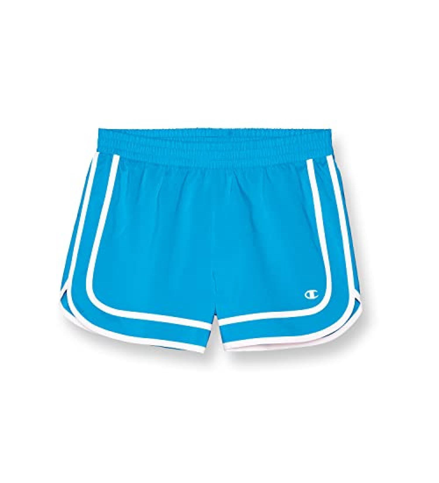 Champion Girls Gym Shorts - Big Girls 10-12 New Palatinate Blue Reflective C Logo - Buy Online on GoSupps.com