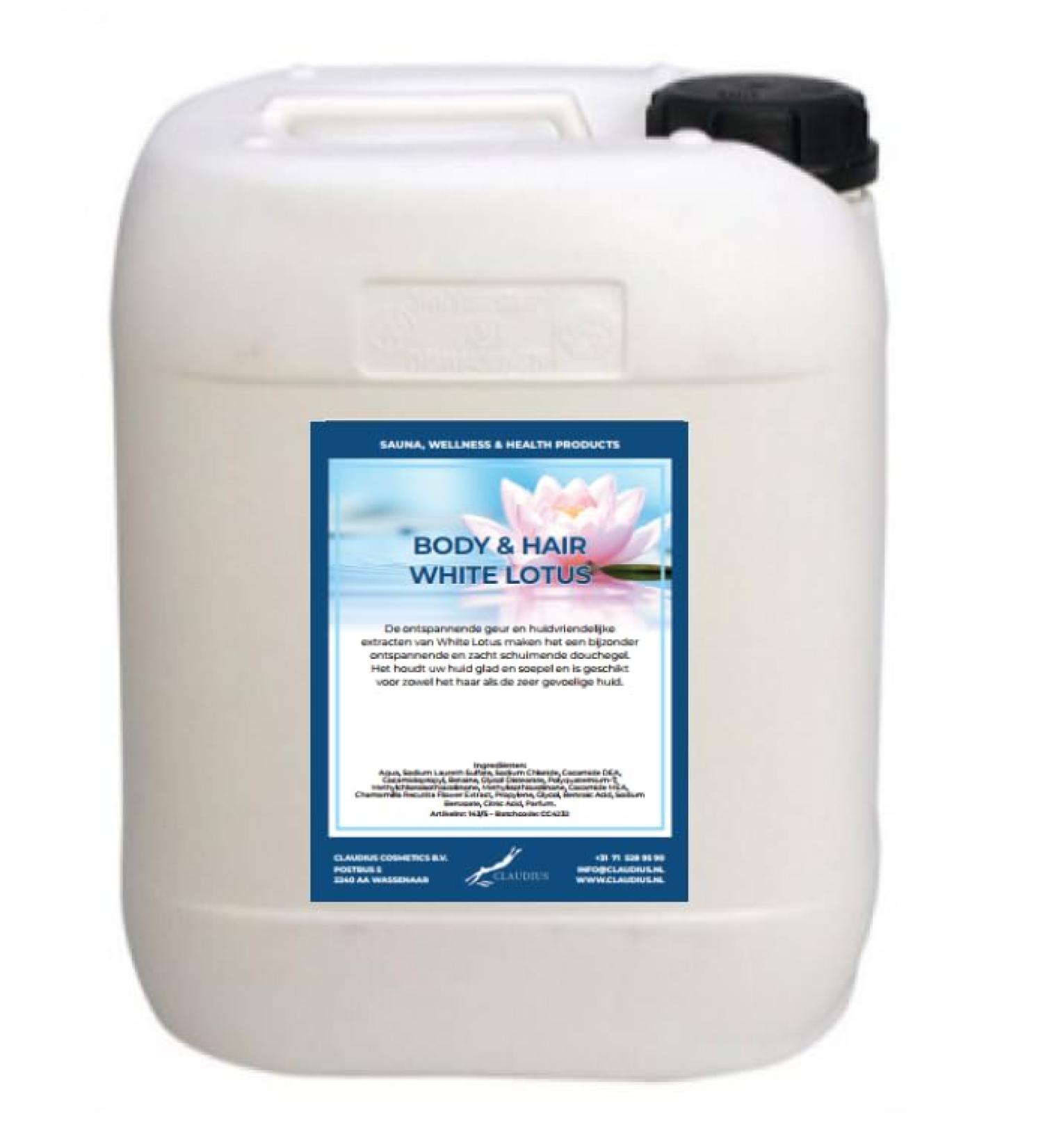 Claudius Body & Hair White Lotus 10 Liters 2 in 1 for body and hair