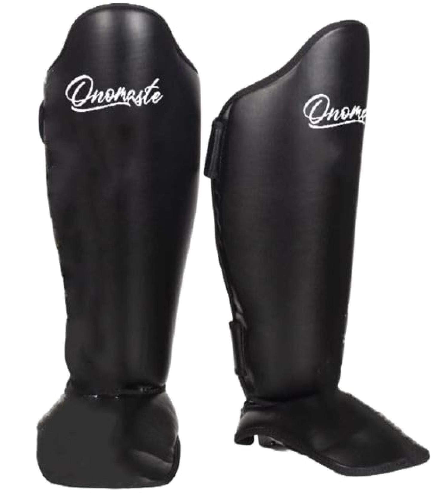 Onomaste Leather Shinguards for Martial Arts | Padded Protection for MMA Karate Kickboxing and Krav Maga - Large/X-Large - Buy Online on GoSupps.com