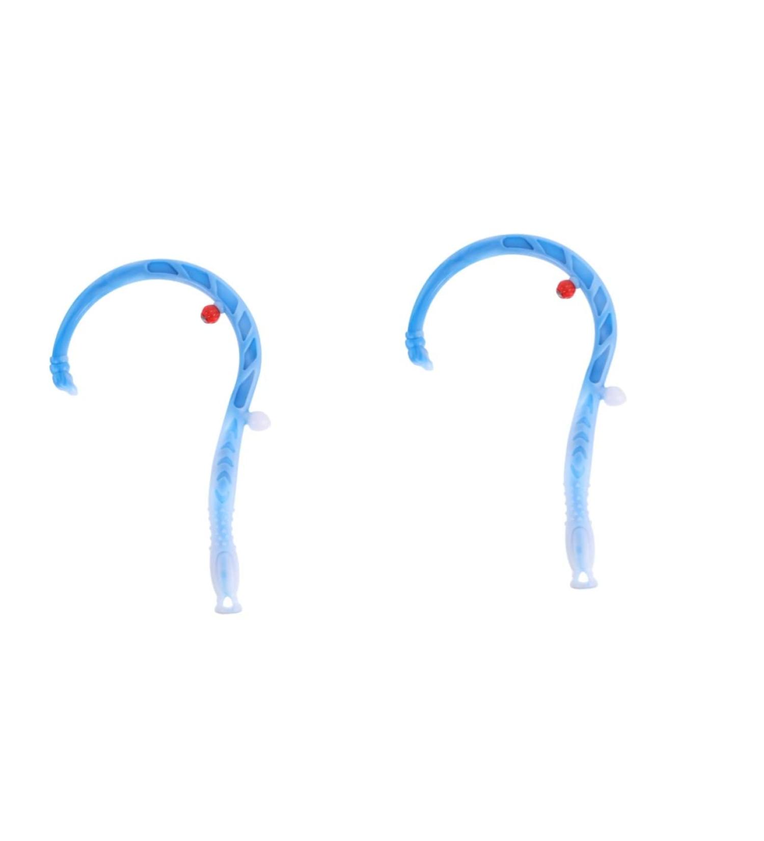Beaupretty 2-Pack Hook Back Massage Device - Self Muscle & Foot Massage Tool Neck & Trigger Massage Handy 46.5x27cm Blue - Buy Online on GoSupps.com