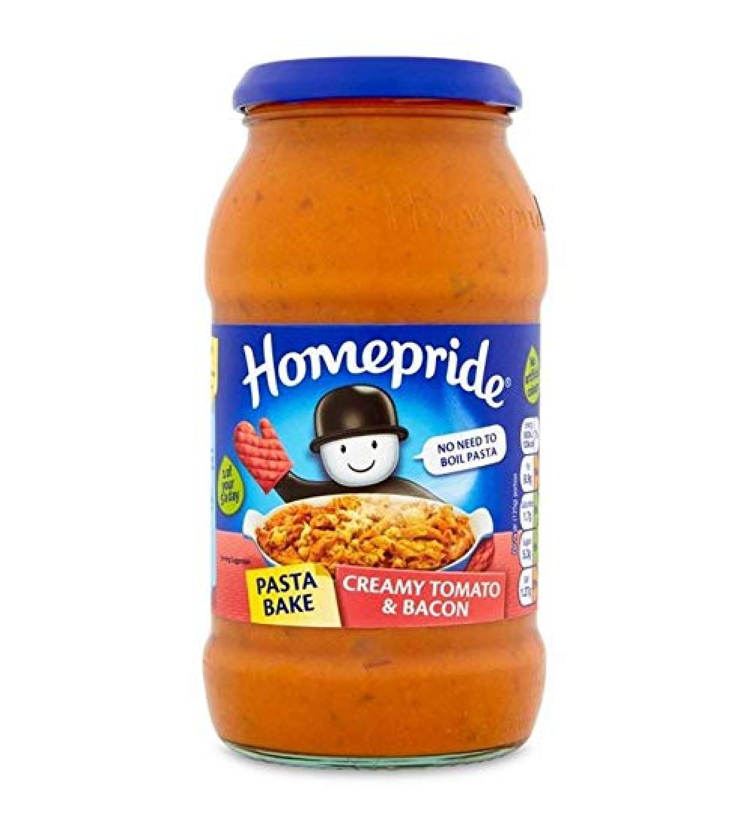 2X Homepride Creamy Tomato & Bacon Pasta Bake 500g