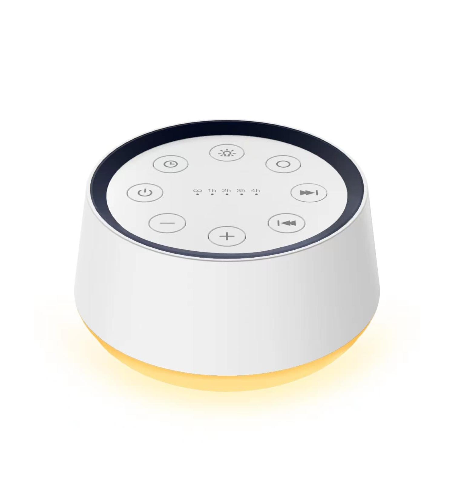 Sound Machine White Noise with 30 Soothing Sounds, 12 Colors, 5 Timers, Memory Function - for Baby Kids Adults - 32 Volume Levels, 10 Brightness Settings (White) - Buy Online on GoSupps.com