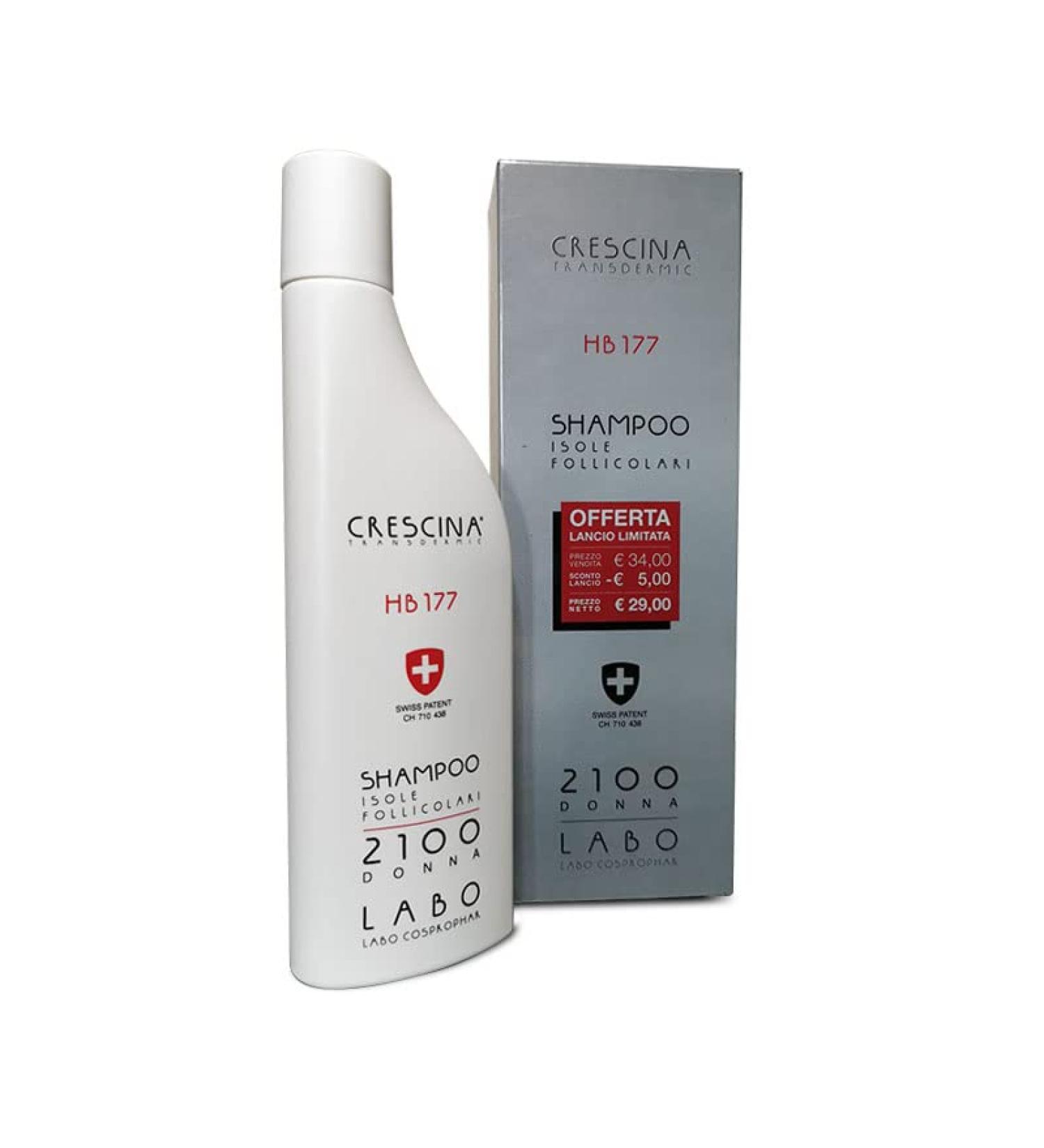 Labo Crescina Transdermic HB 177 Hair Regrowth Shampoo 2100 for Women 150 ml