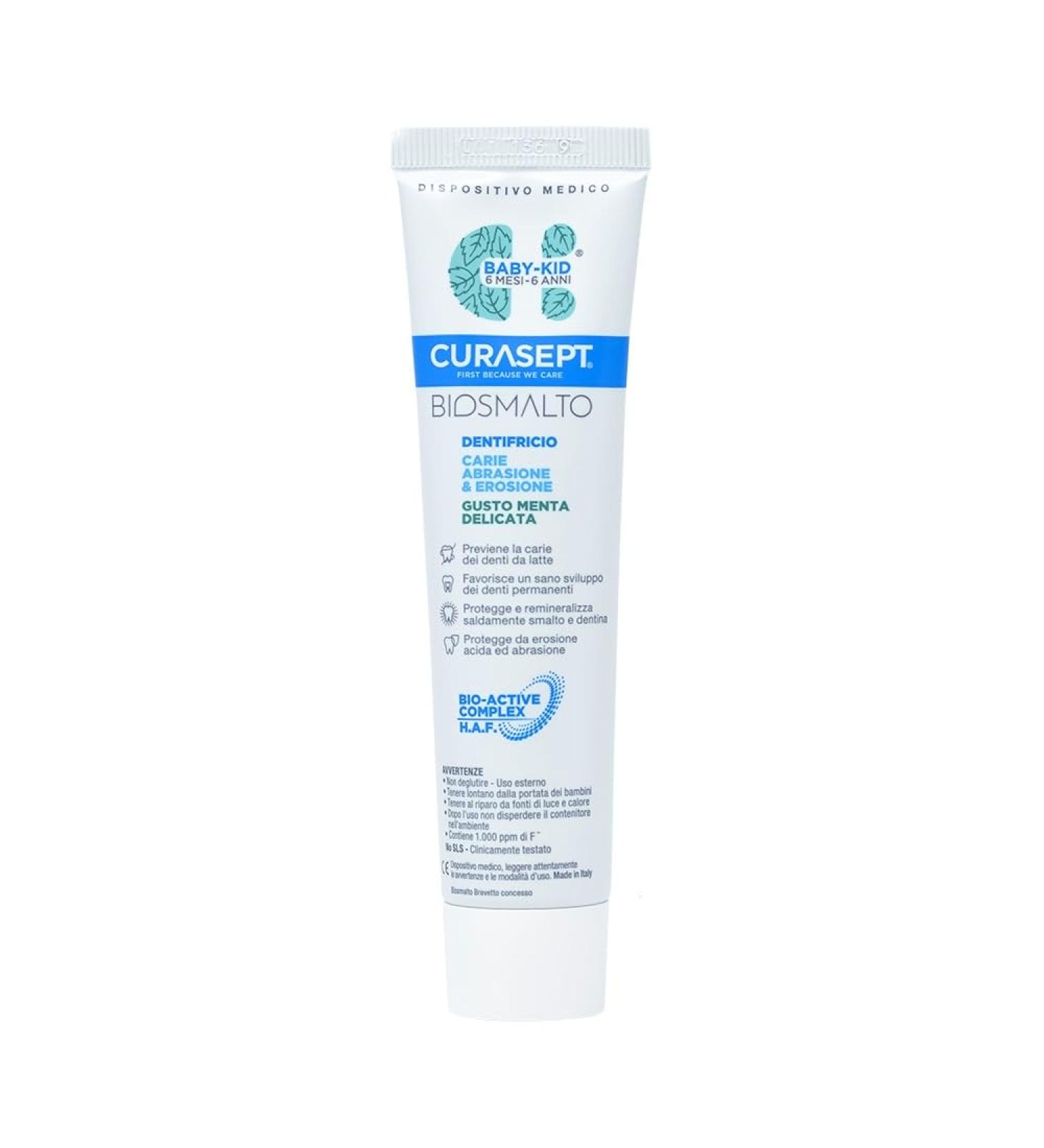 CURASEPT BIOSMALTO DENTIFRICIO BABY KID MENTA 50 ML