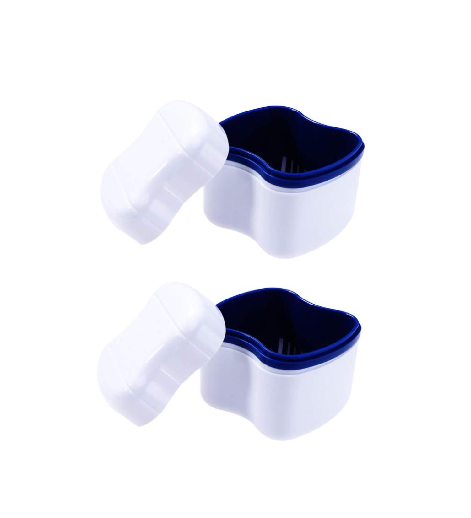 Faruta Prosthesis Suitcase for Dentures | Travel Cleaning Storage Cup & Sieve | 2-Piece Blue Set - Buy Online on GoSupps.com