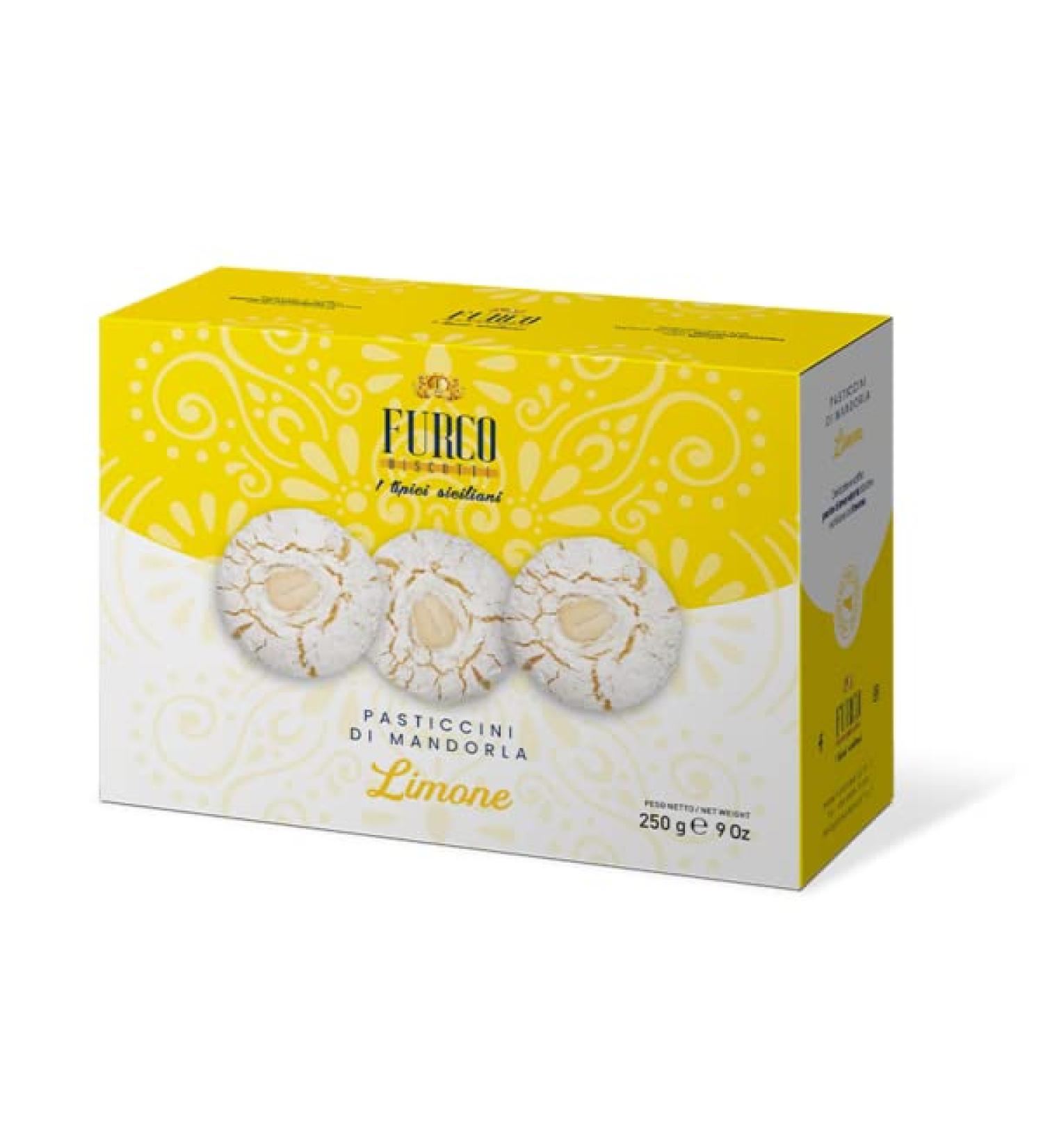 Furco Biscotti | Lemon Almond Biscuits Box 250g | Artisan Italian (Lemon) - Buy Online on GoSupps.com