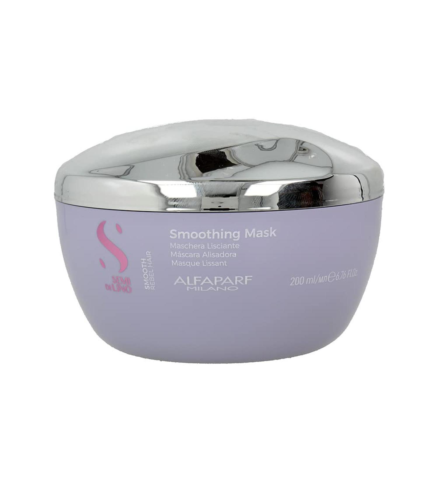 Alfaparf Milano Semi Di Lino Smooth Mask - Intensive Detangling Treatment for Frizzy Hair - Controls Frizz, Straightens and Hydrates - 6.80 Fl Oz - Buy Online on GoSupps.com