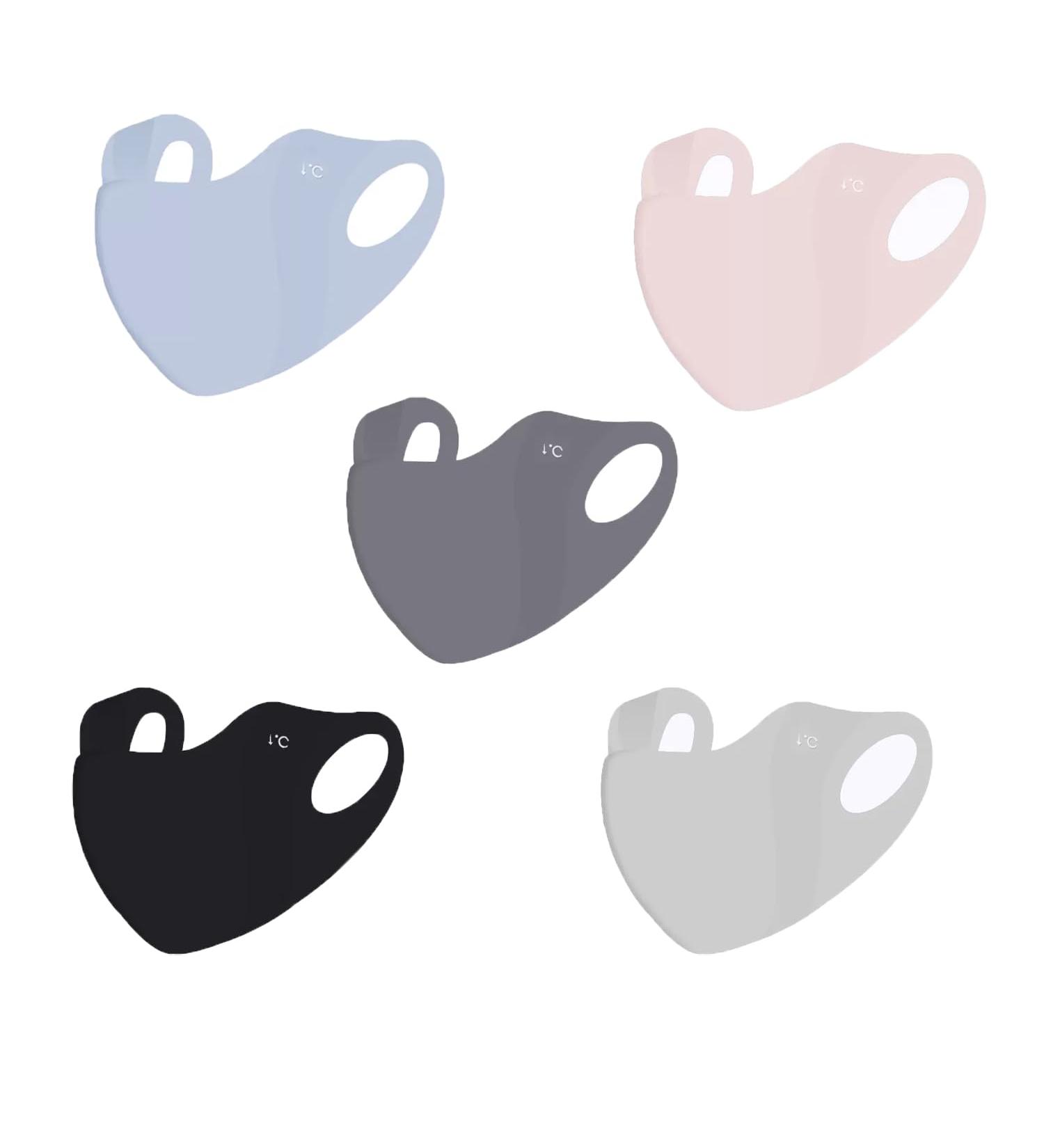 Maxification Fabric Mask - 5 Pack Unisex Washable & Breathable Face Masks for Cold Protection - Reusable Mouth & Nose Cover for Men & Women - Buy Online on GoSupps.com
