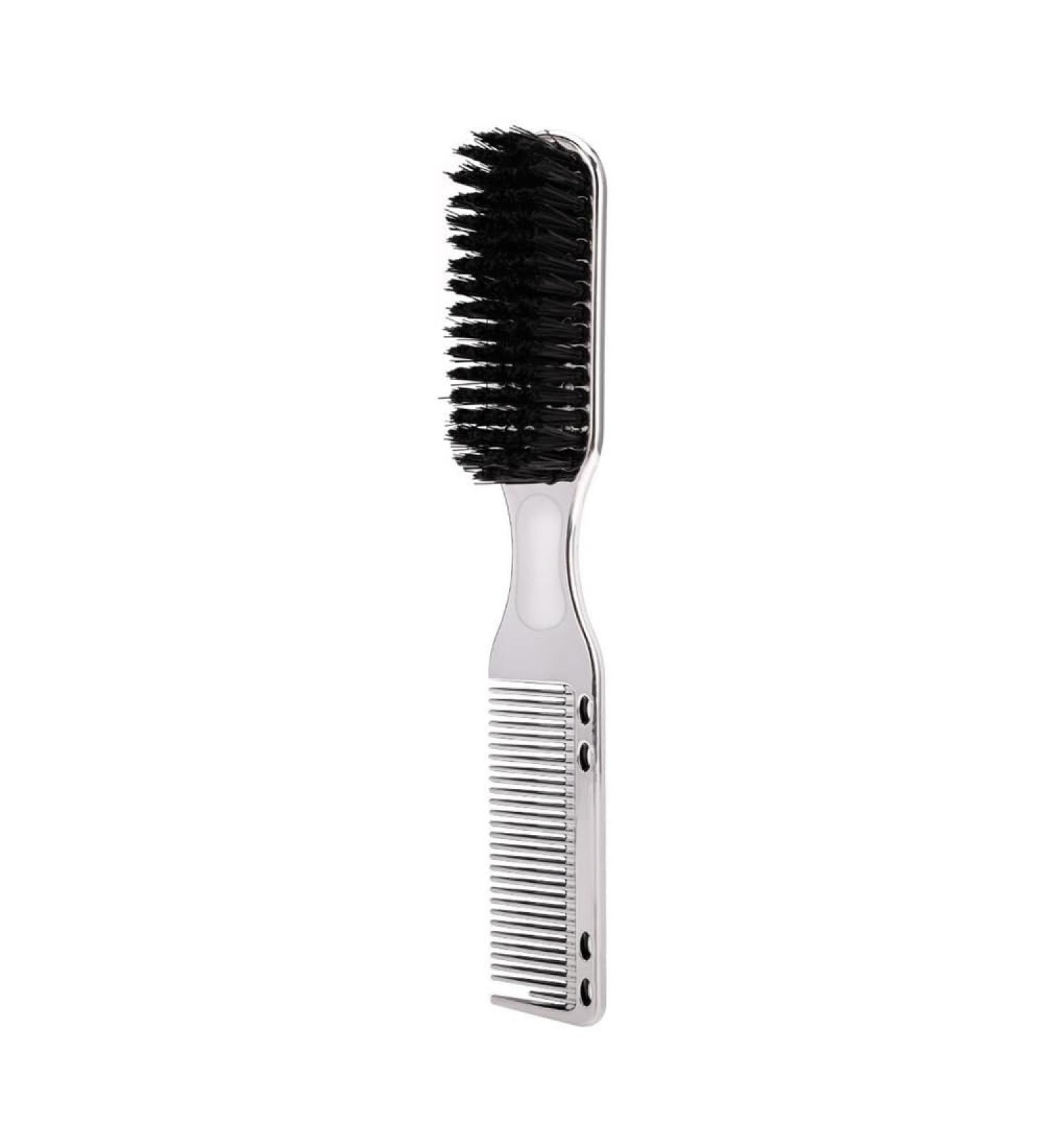 Men's Multifunctional Beard & Hair Styling Brush Comb - Double Head Easy to Use Silver Color - Buy Online on GoSupps.com