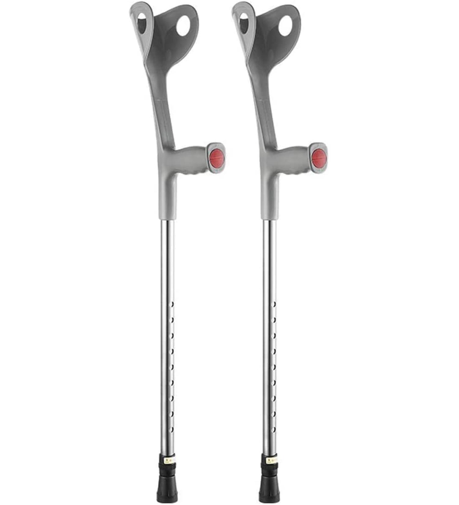 Forearm Crutches Adjustable Lighter Crutch Forearm Crutches Handle with Comfortable Grip Sturdy high-Density Aluminum Alloy Lightweight Arm Crutch Independence - Buy Online on GoSupps.com