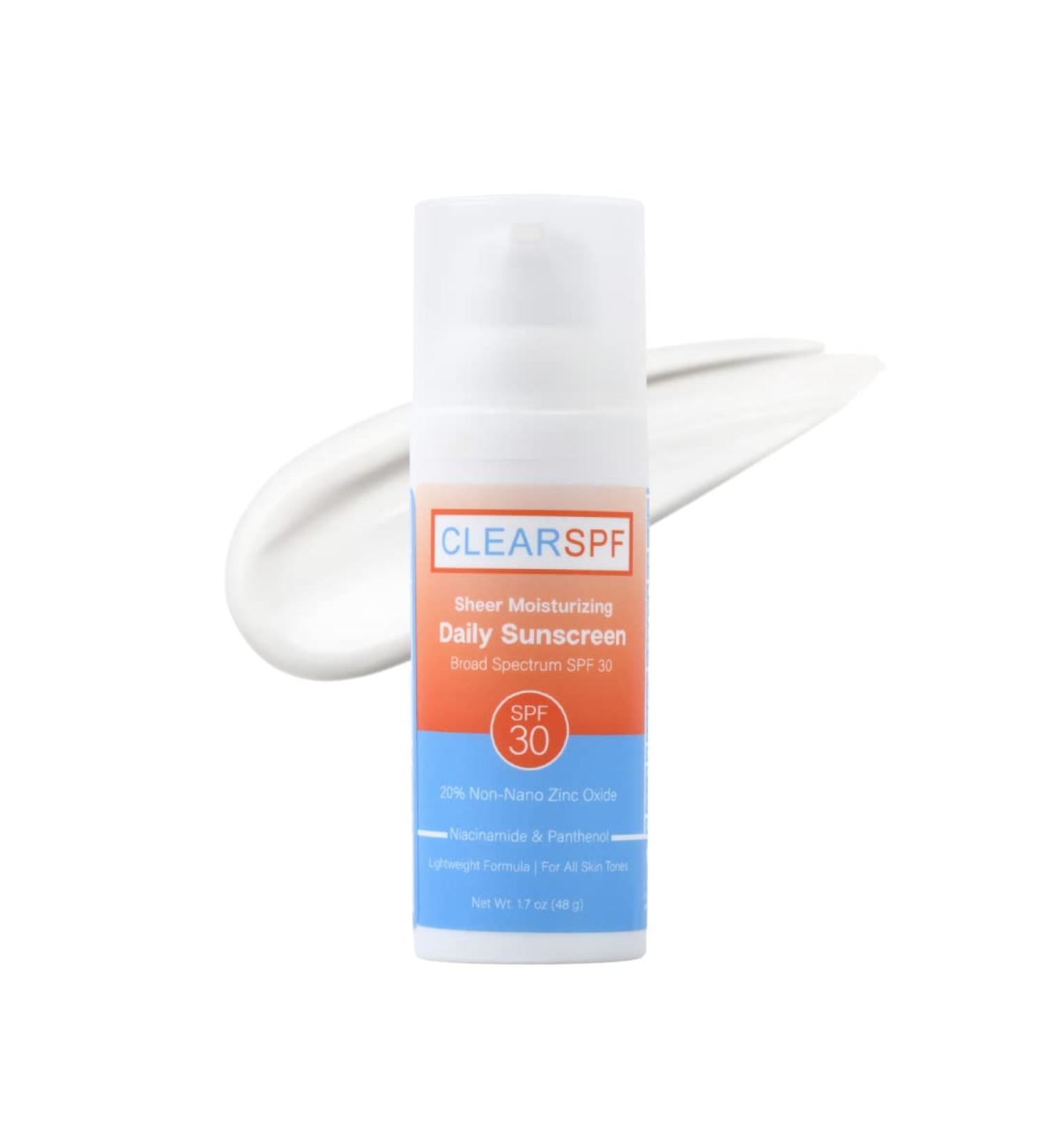 ClearSPF Daily Moisturizing Sunscreen (Sheer) - Expires 05/31/2026 - Buy Online on GoSupps.com