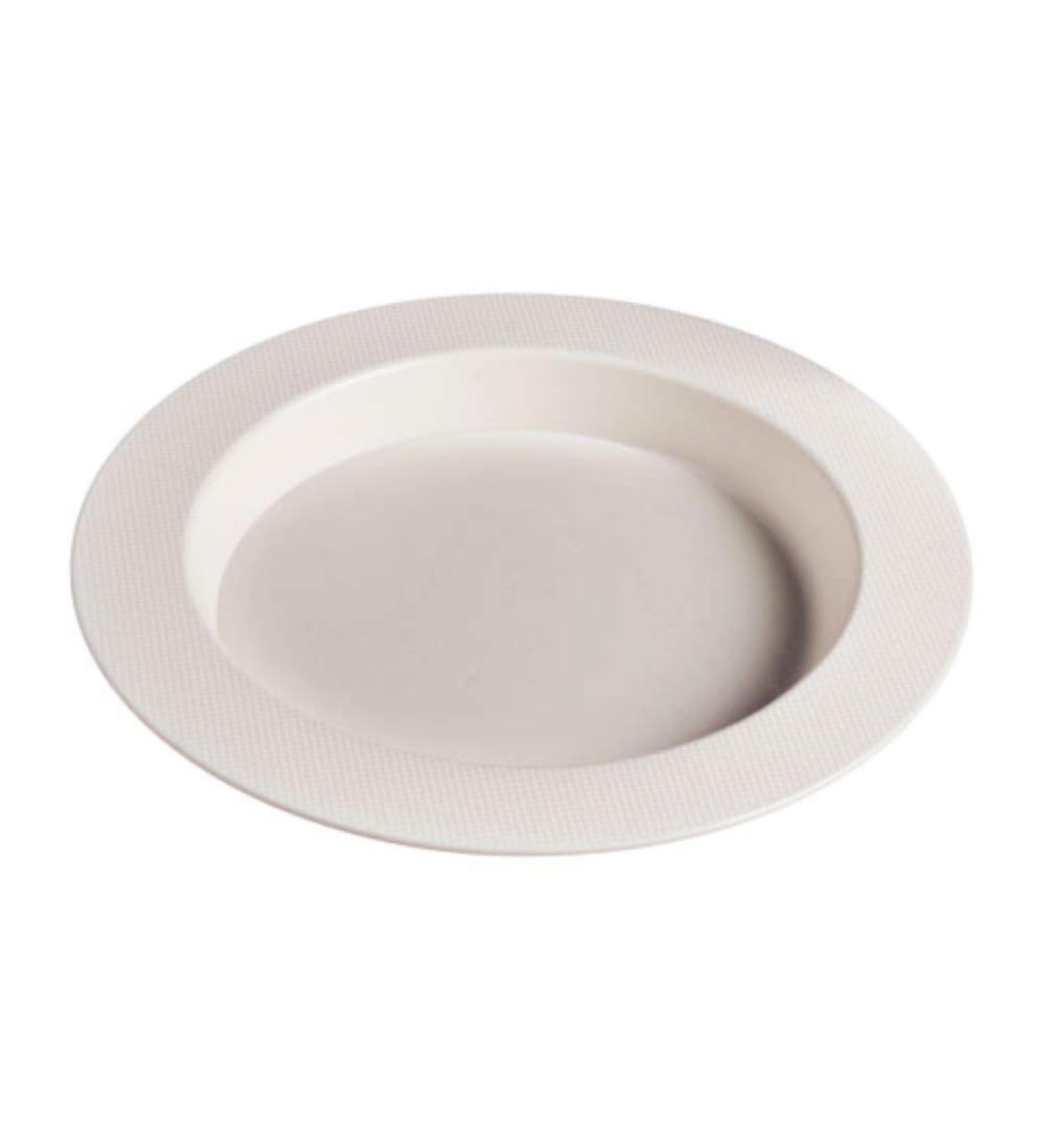 SP Ableware Ergo Plate with High Wall  Wide Rims and Sloped Base - White  9-3/4 Inch Diameter (745330001) - Buy Online on GoSupps.com