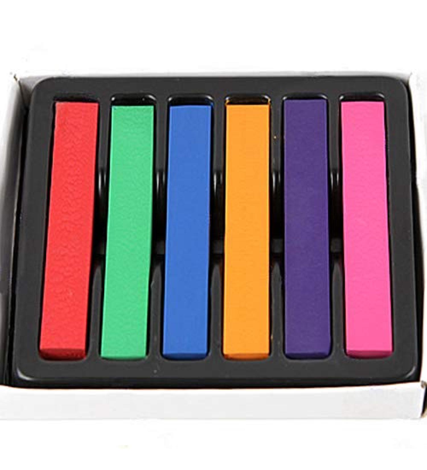 Brussels08 6/12/24/36 Temporary hair colors F rkreide non-toxic hair pencils Salon hair pastel pencil kit washable hair color for party cosplay theater halloween make-up (1 Pack)