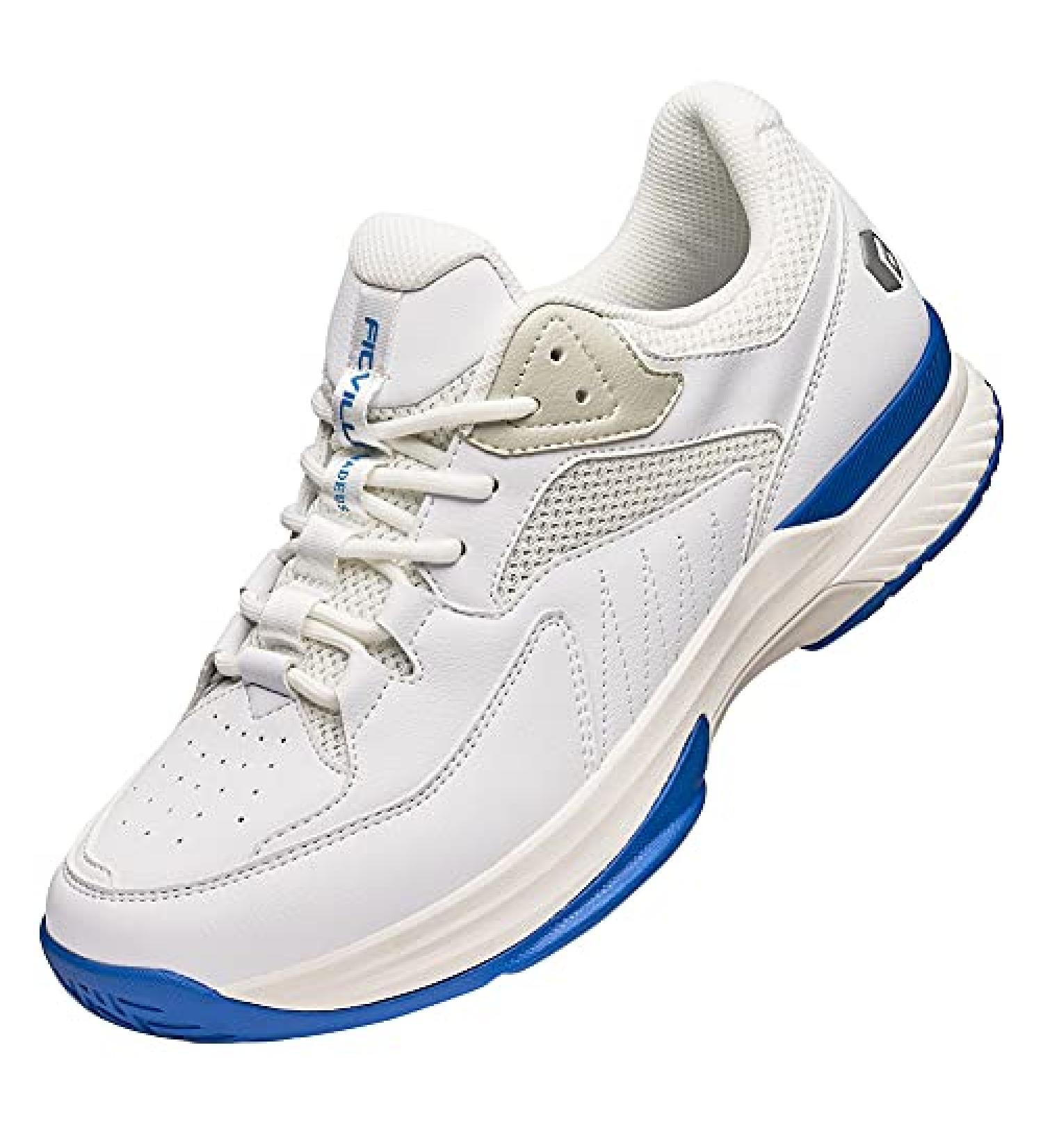 FitVille Wide Pickleball Shoes for Men - All Court Tennis Shoes with Arch Support - 10.5 Wide White - Buy Online on GoSupps.com