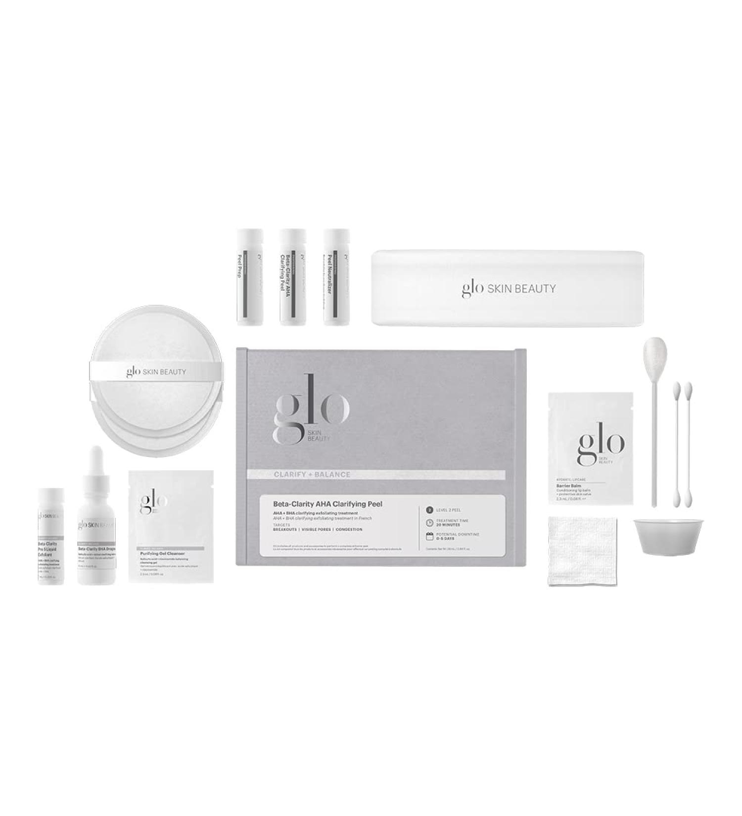 Glo Skin Beauty Beta-Clarity AHA Clarifying Peel | Level 2 At-Home Exfoliation & Brightening Kit | International Shipping Available - Buy Online on GoSupps.com