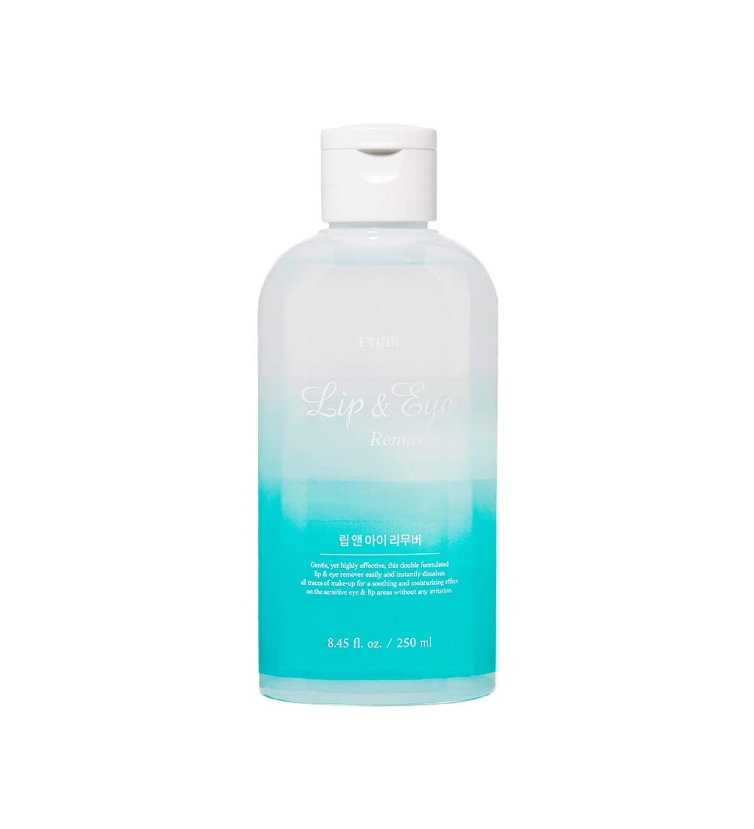 ETUDE Lip & Eye Remover 8.45 fl. oz | Water and Oil Formula | Gentle Makeup Remover for All Skin Types | Kbeauty 250ml - Buy Online on GoSupps.com