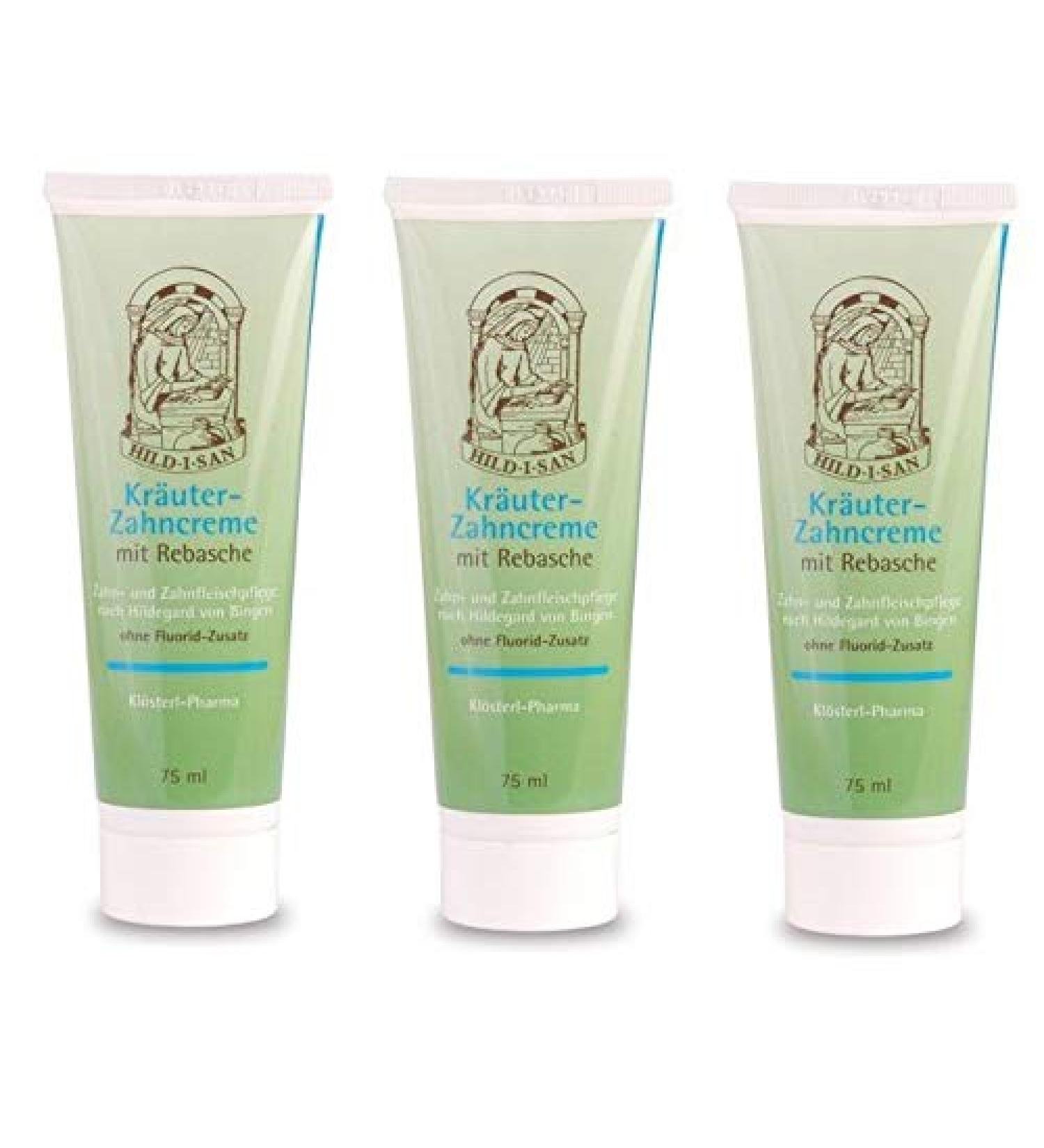 Pack of 3 Rebaschen toothpaste with herbs