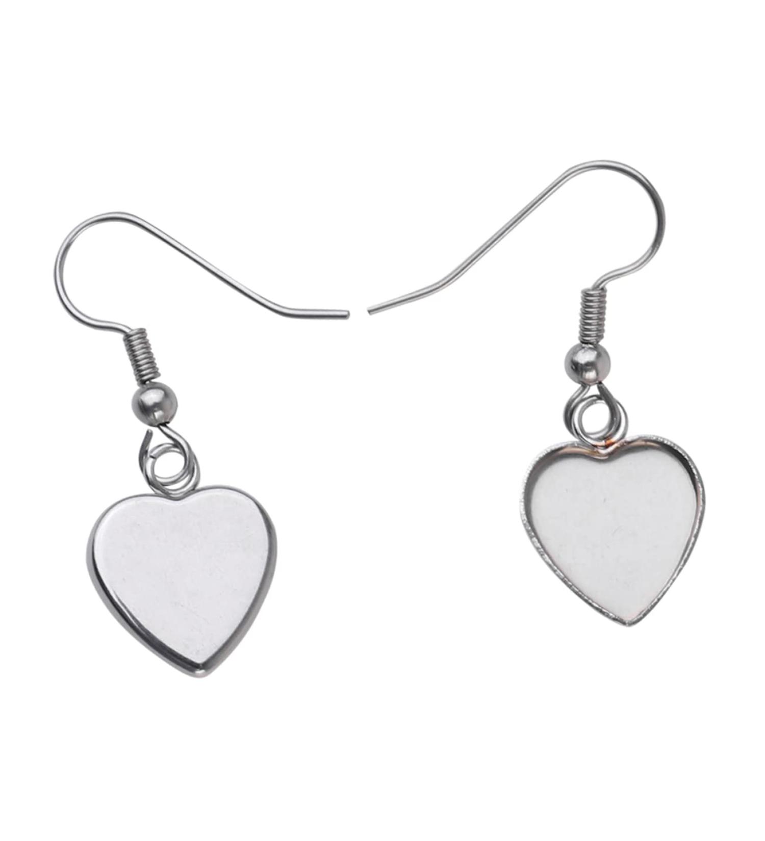 NUOBESTY 40 Pcs Jewlery Stainless Steel Earrings Jewelry Dangler Kit Pendant Girl Jewelry Pin Round Silver 3.50X1.30X1.00CM - Buy Online on GoSupps.com
