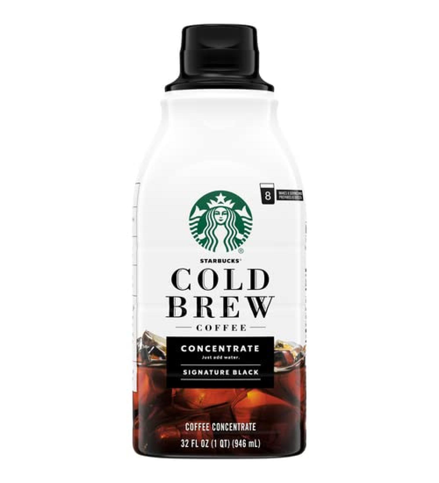 Starbucks Cold Brew Coffee  Signature Black  Multi-Serve Concentrate  1 bottle (32 oz.)