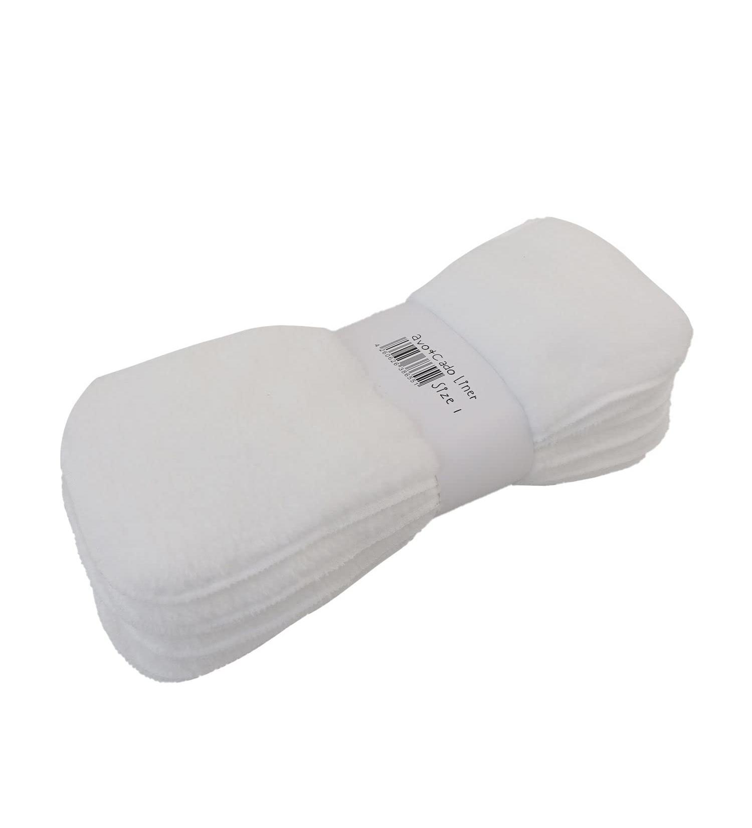 Avo+Cado Fleecy Liner Cloth Diaper Insert Size 1 (Newborn) 28x12 cm - Soft & Absorbent | International Shipping Available - Buy Online on GoSupps.com