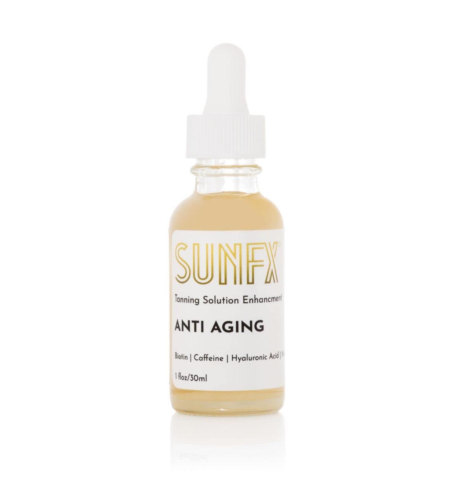 SunFX Sunless Tanning Additive - 1 fl oz/30ml | Anti-Aging Formula with Powerful Ingredients - Buy Online on GoSupps.com