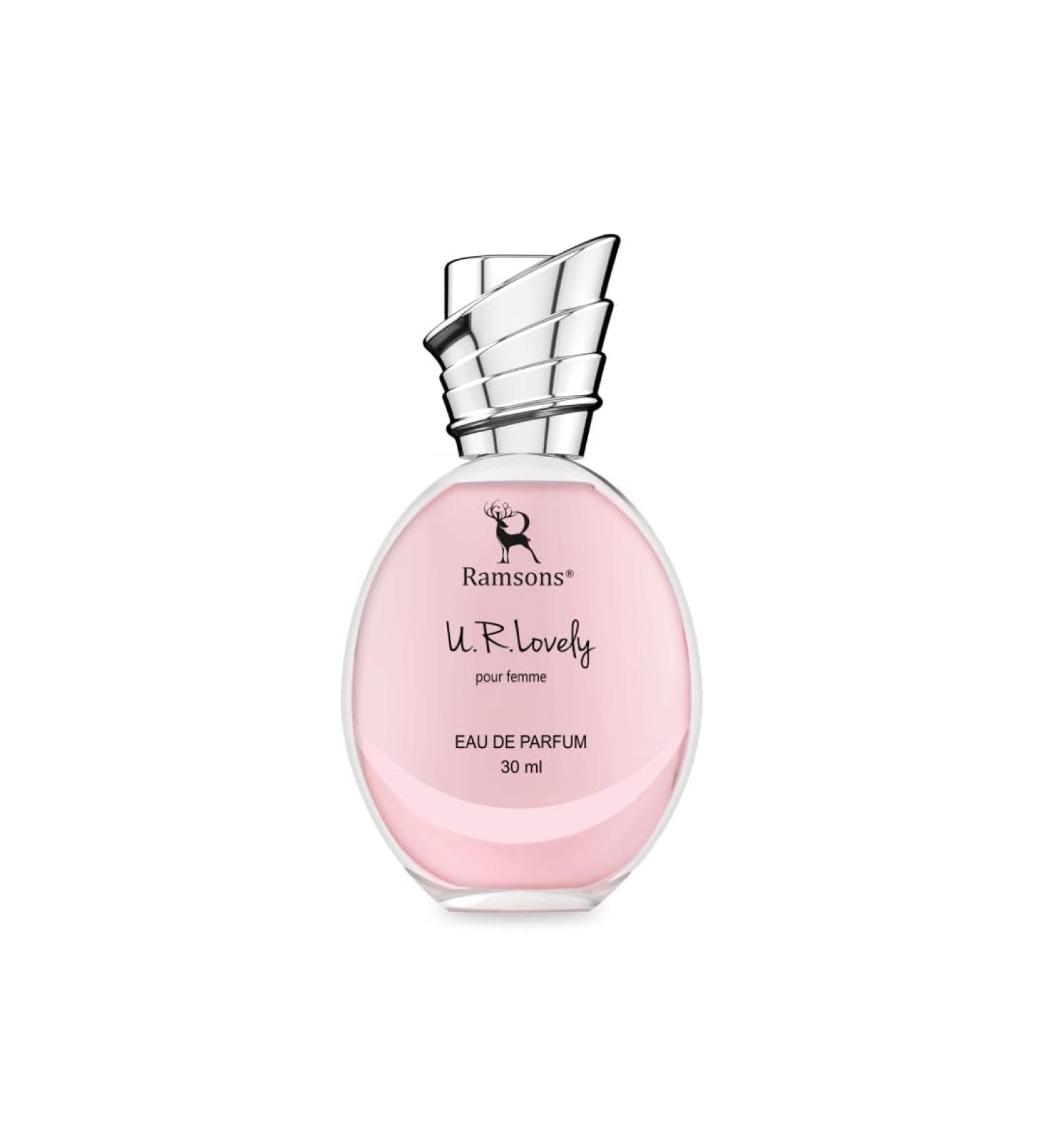 U R LOVELY Eau De Parfum | 30 ML | Perfume For Women | TN - Bergamot Peach Orange Grapefruit Aquatic | MN - Lilly of the valley Rose Jasmine Cinnamon | BN - Woody Musk Vanilla - Buy Online on GoSupps.com