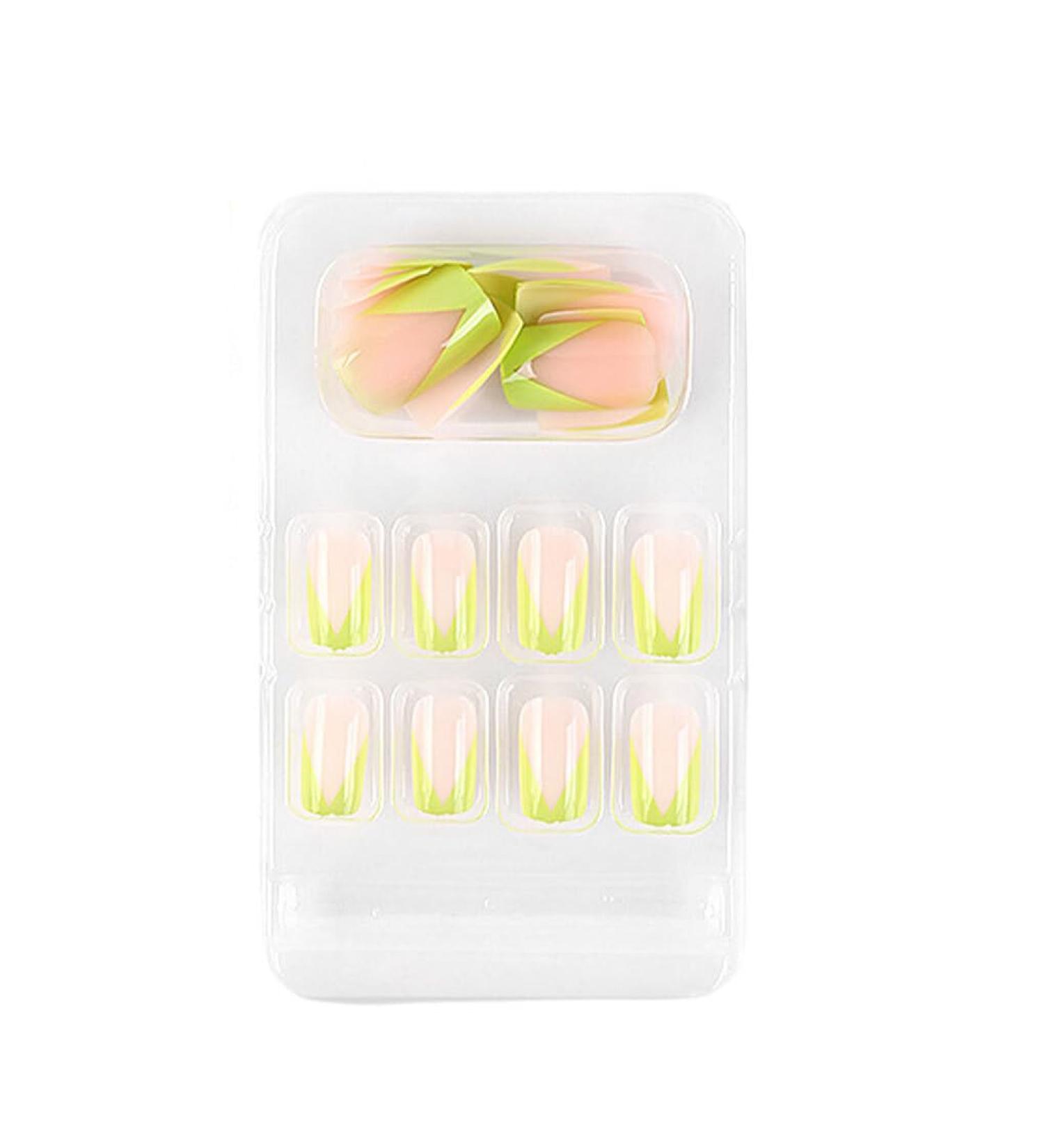 dijiusidy False Nail Fashionable Various Shapes Fingernail Full Coverage Strong Viscosity Adjustable Paster for Manicure Art 2 F741 2 1 count (Pack of 1) - Buy Online on GoSupps.com