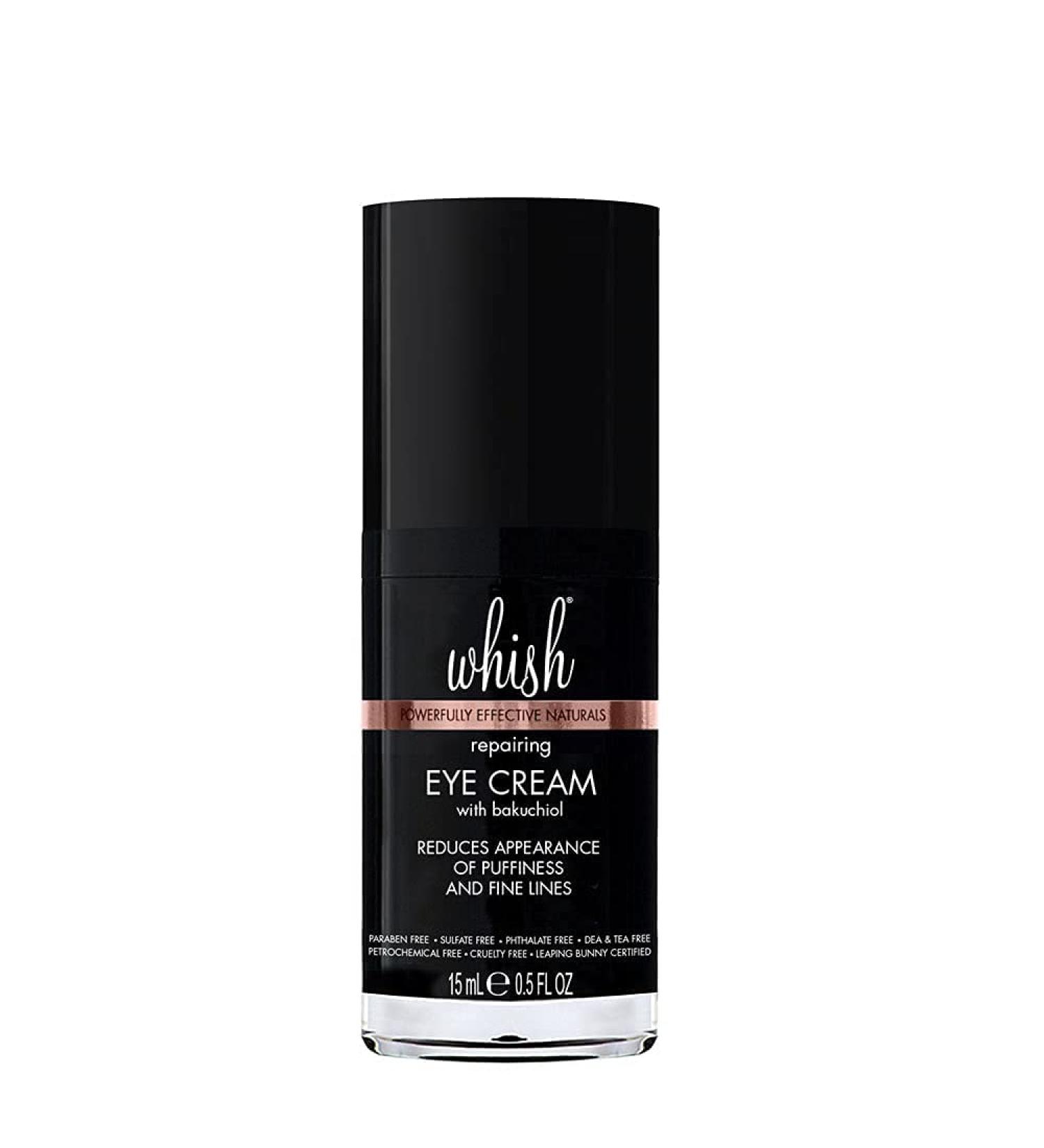 Whish Repairing Eye Cream - Reduces Puffiness, Fine Lines, Bags, and Dark Circles - All Natural Retinol Alternative - .5 fl oz - Buy Online on GoSupps.com