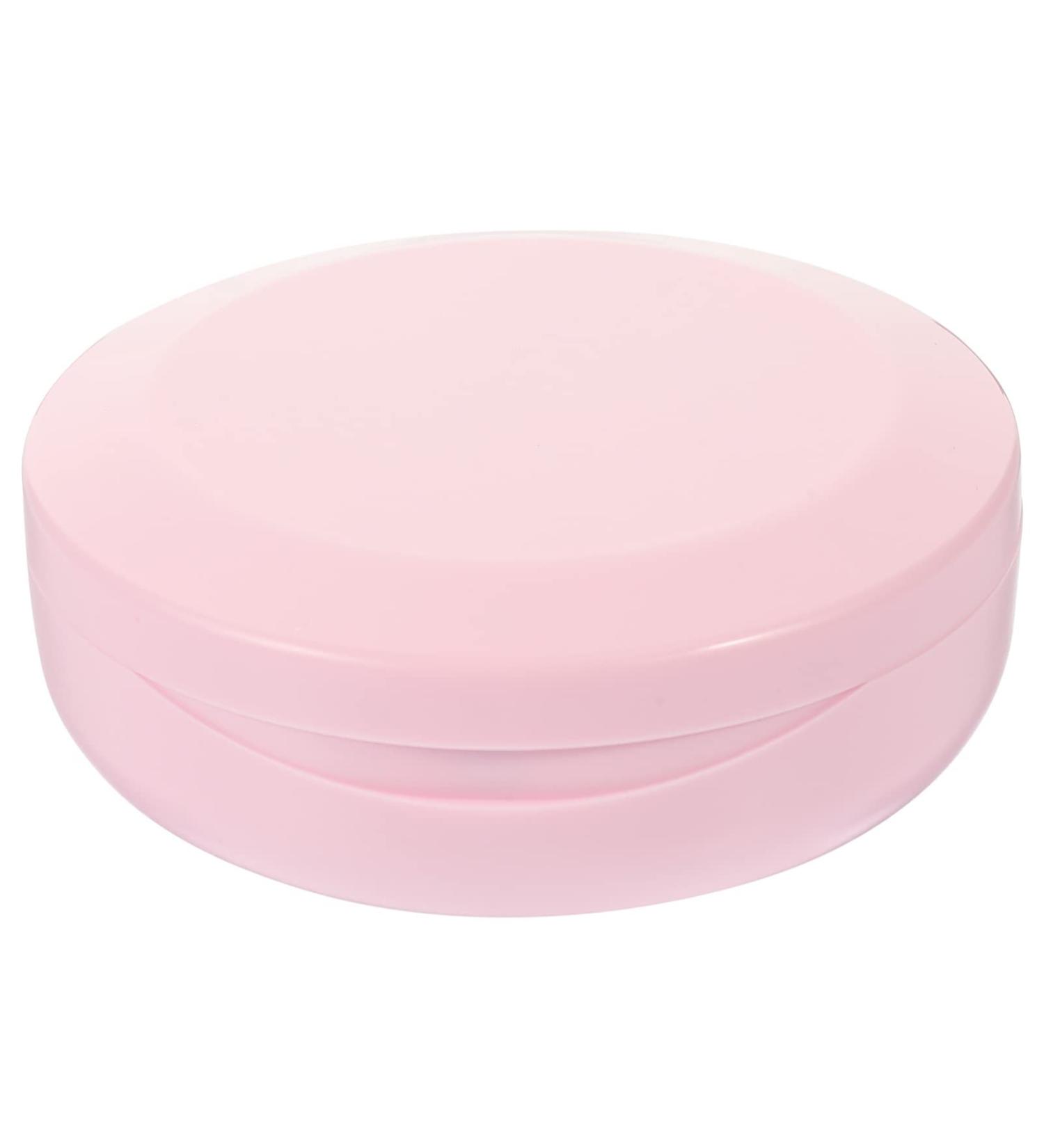 Portable Pink Denture Case with Mirror - Healeved Pocket Denture Storage Box for Orthodontics, Home & Outdoor Use - Buy Online on GoSupps.com