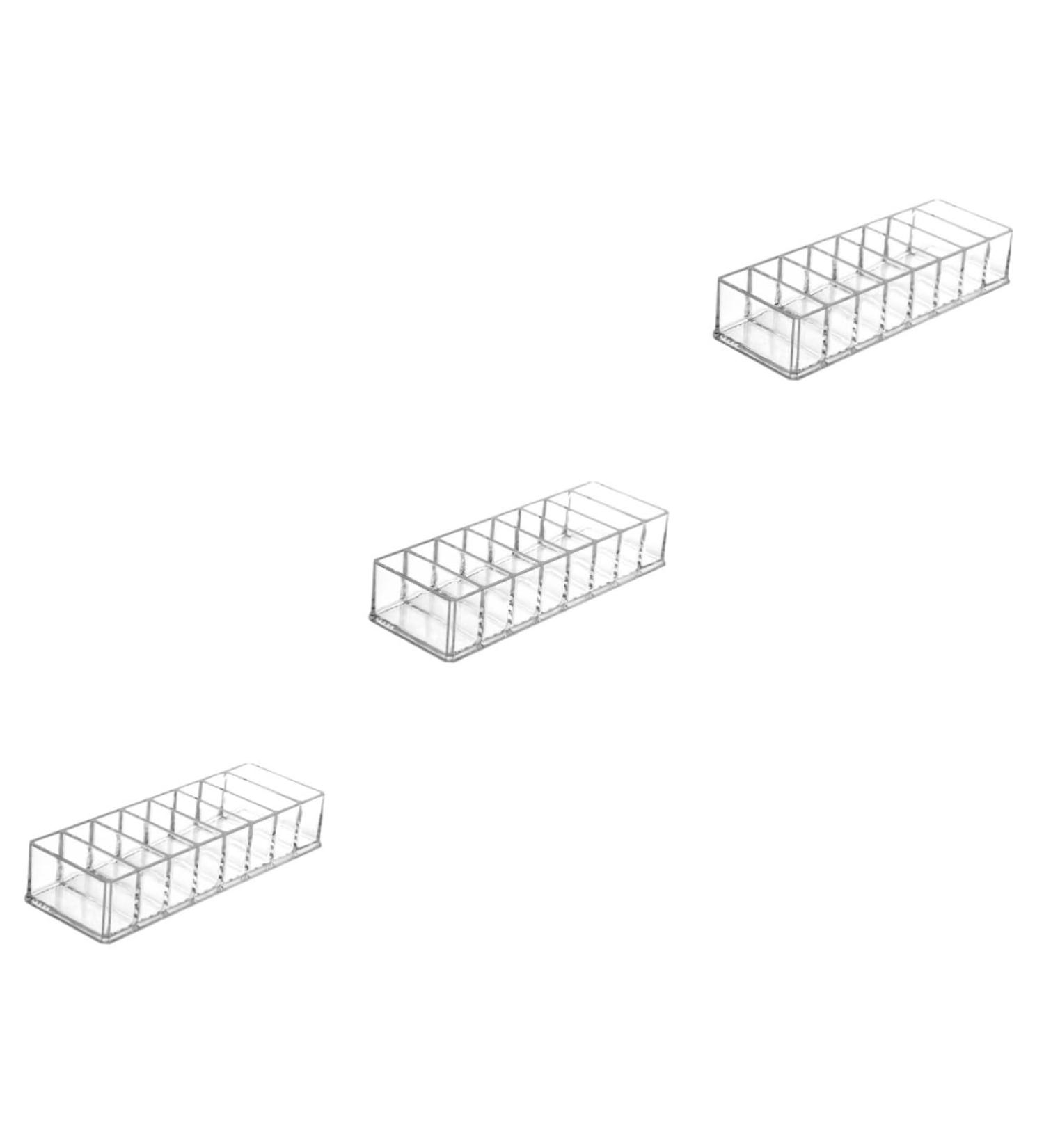 FOMIYES 3pcs Box Makeup Storage Box Makeup Organzier Clear Stand Cosmetics Rack Multipurpose Eye Shadow Box - Buy Online on GoSupps.com