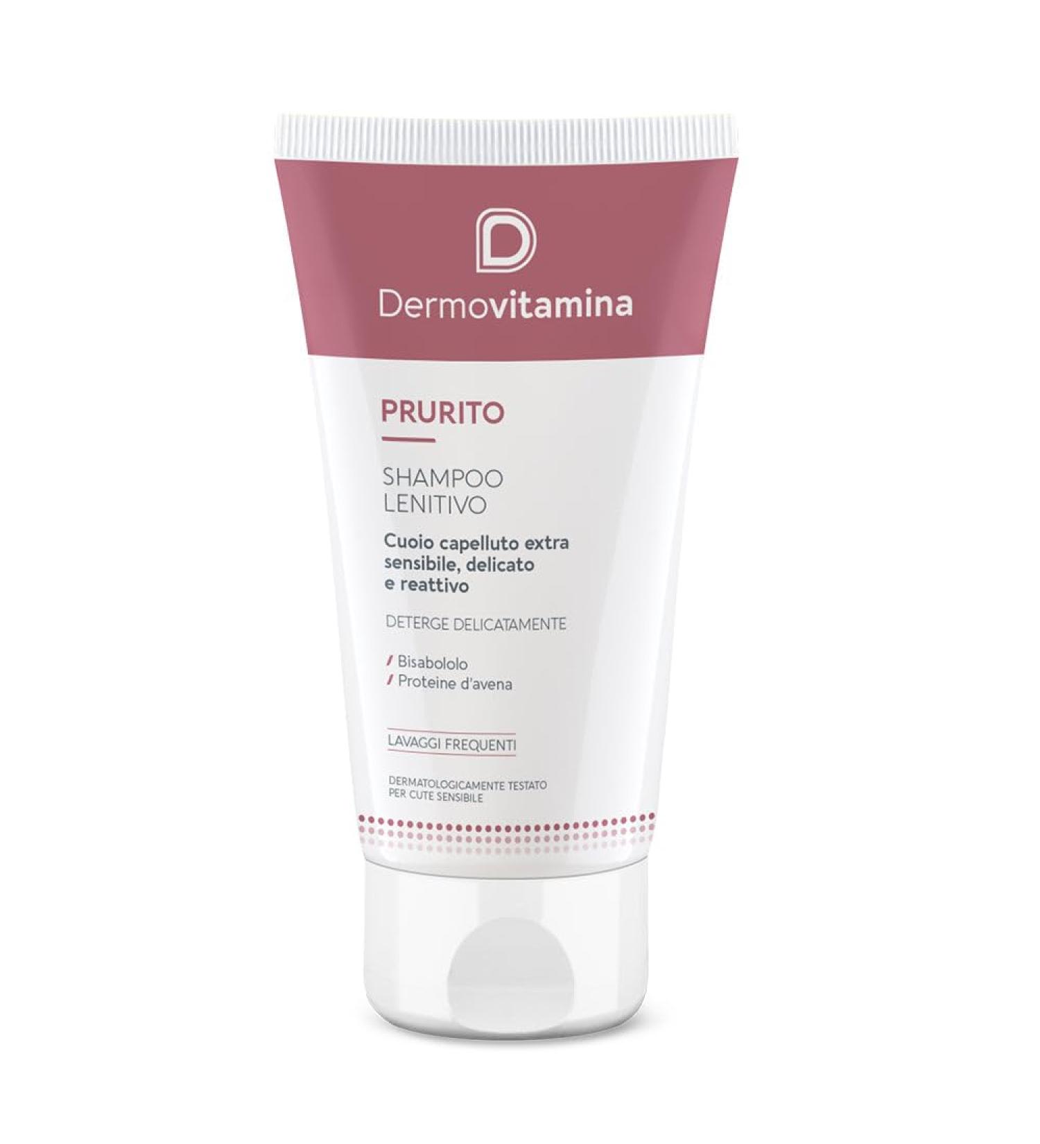 Dermovitamina Itching Soothing Shampoo 200 ml - Soothing shampoo - For extra sensitive and delicate scalp - Gentle cleansing - For men and women - With oat proteins