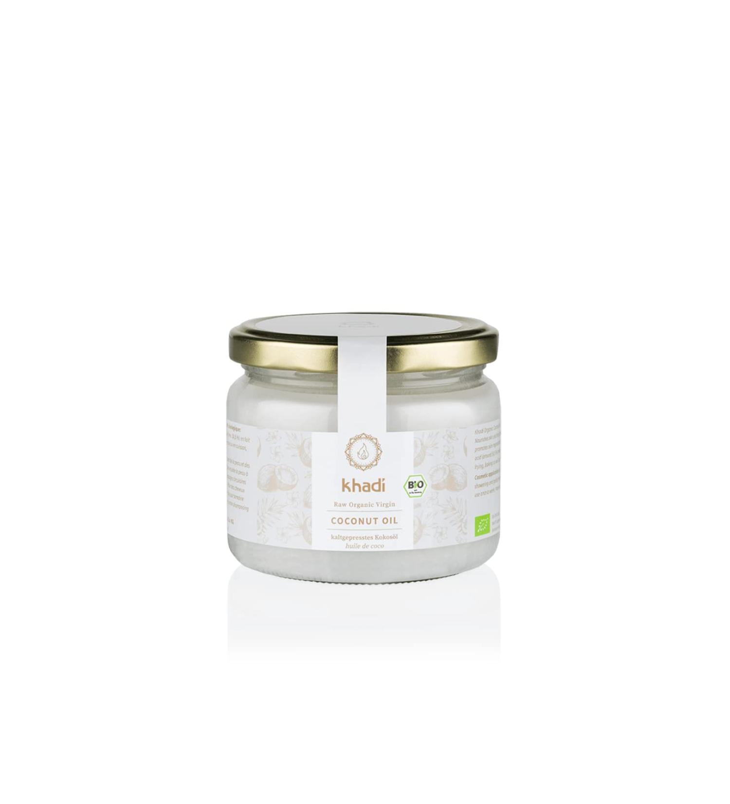 KHADI - Raw Organic Virgin Coconut Oil - Antioxidant & anti-inflammatory properties - Revitalises body & skin - Buy Online on GoSupps.com