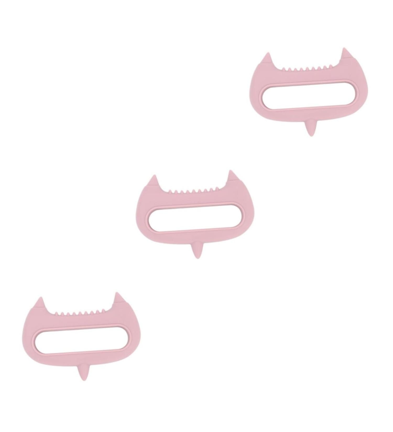 Beaupretty 3-in-1 Acupuncture Massage Device | Silicone Hand & Head Massager | Pink Gua Sha Tool for Ultimate Relaxation - Buy Online on GoSupps.com
