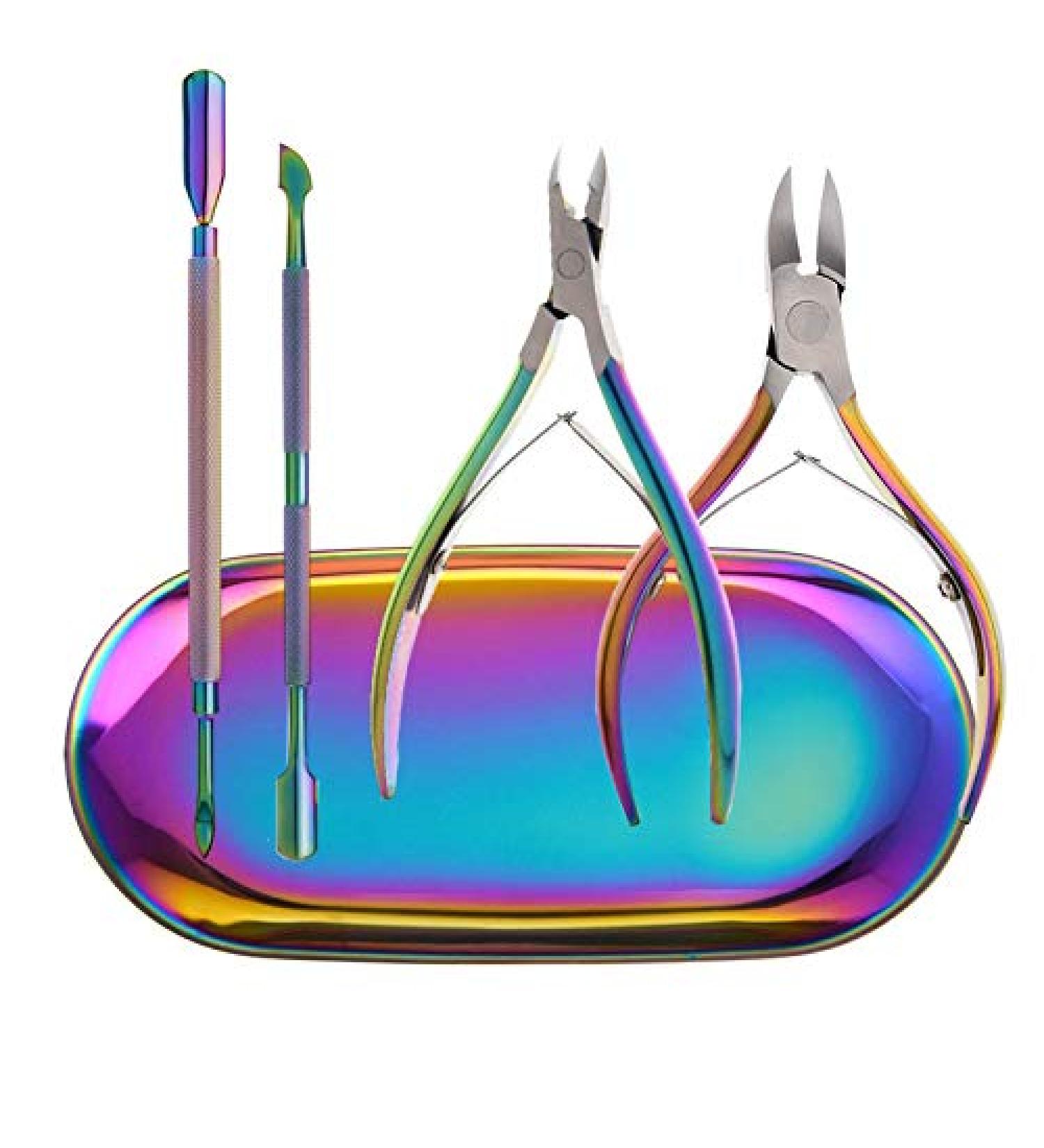 Beifenl Nail Care Kit - 5 in 1 - Cuticle Nipper Cuticle Cutter and Cuticle Scrapper Nail Tools - Buy Online on GoSupps.com