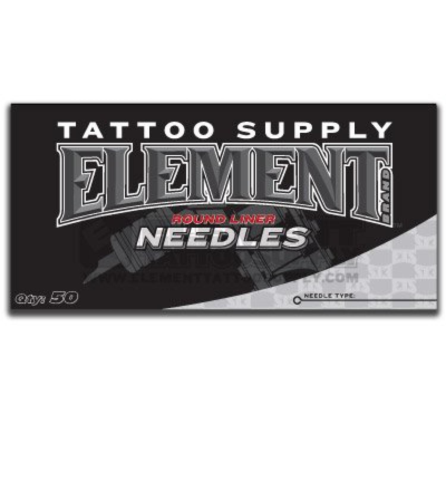 Element Tattoo Supply 9RL Tattoo Needle Round Liner - Box of 50 - Buy Online on GoSupps.com