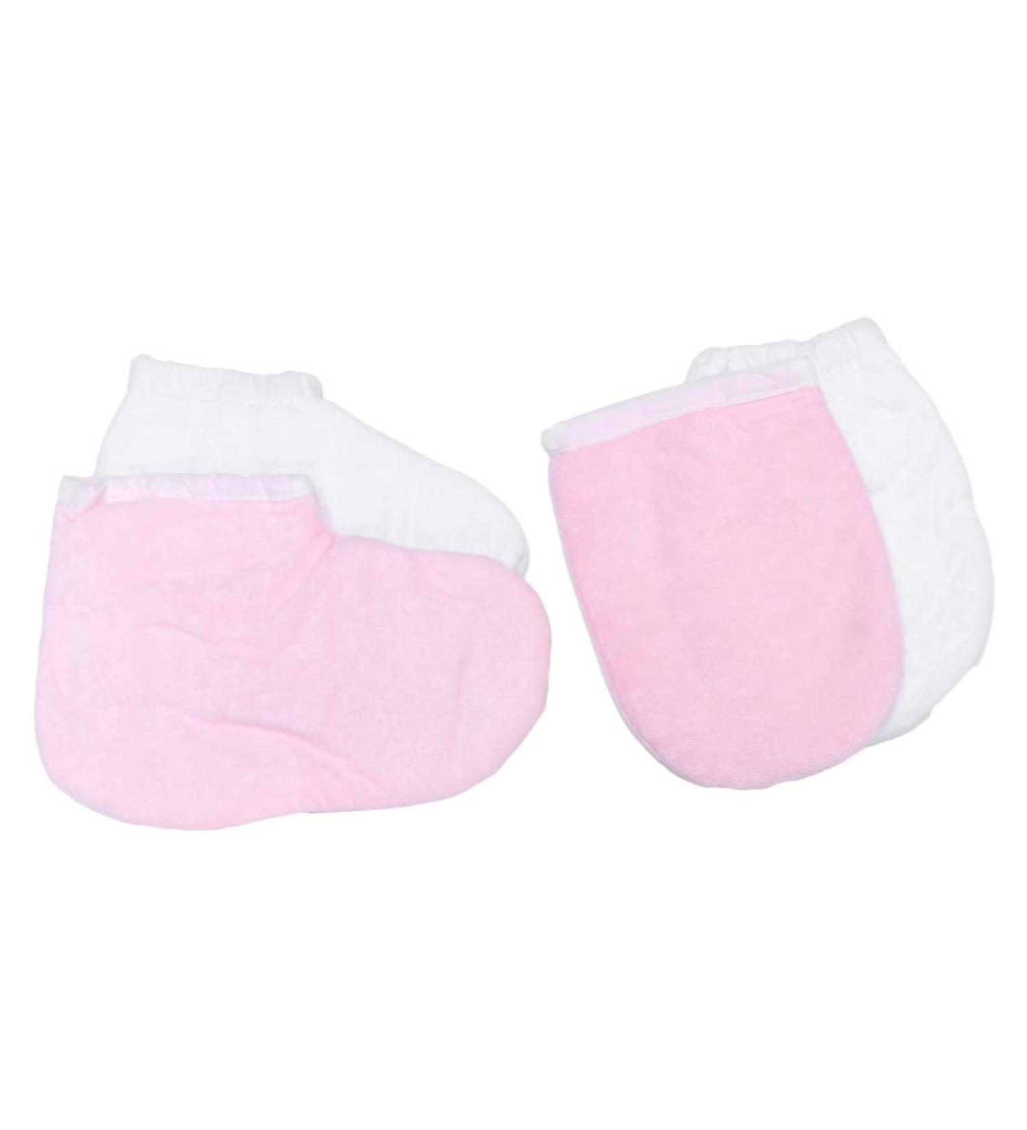 Ipetboom 4 Pairs Wax Bath Mittens Hand Treatment Paraffin Wax Bath Mitts Paraffin Wax Mitts and Booties Paraffin Wax Warmer for Hands and Feet Beautiful Feet Insulation M As Shown - Buy Online on GoSupps.com