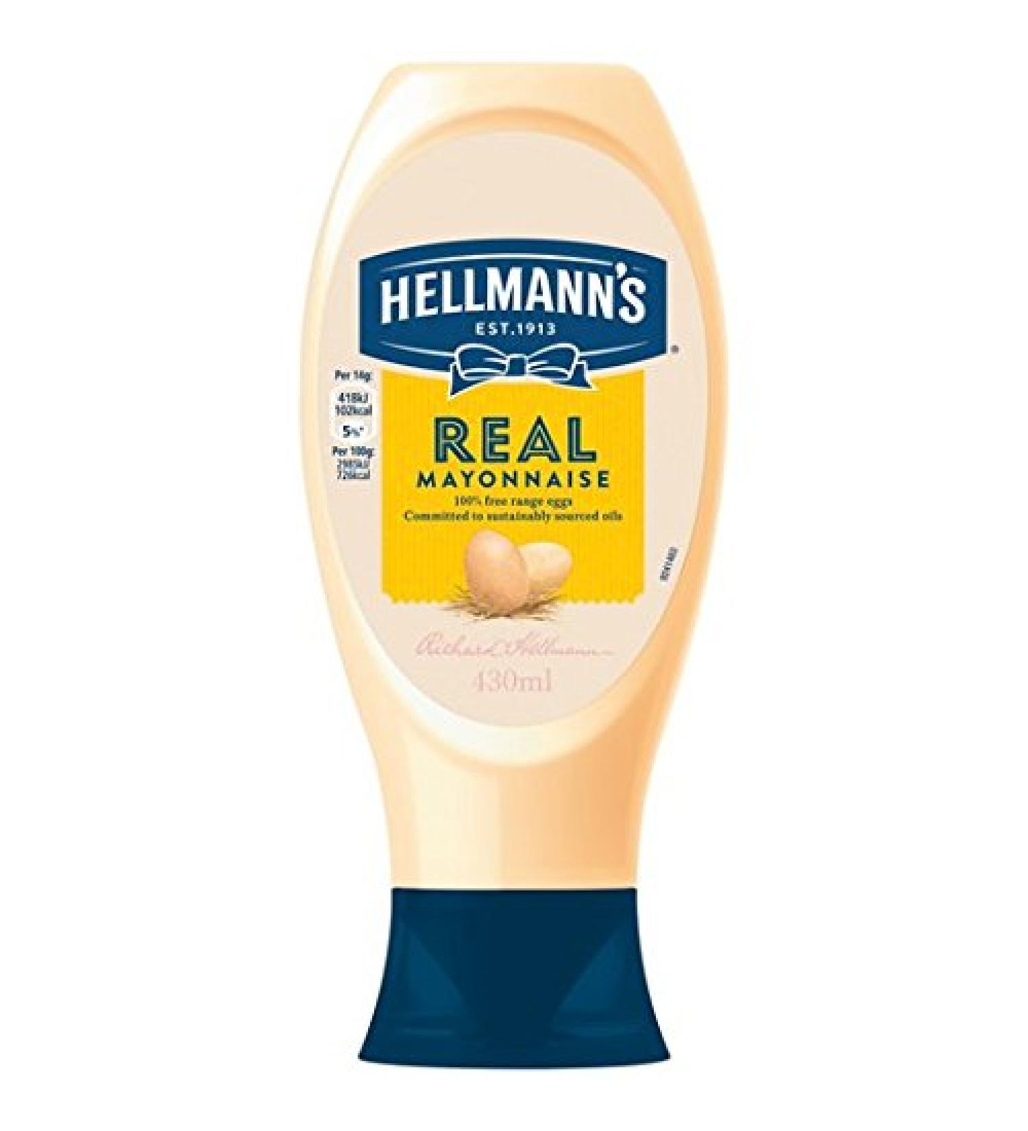 Hellmann's 430ml actual Squeezy mayonnaise Hellmann