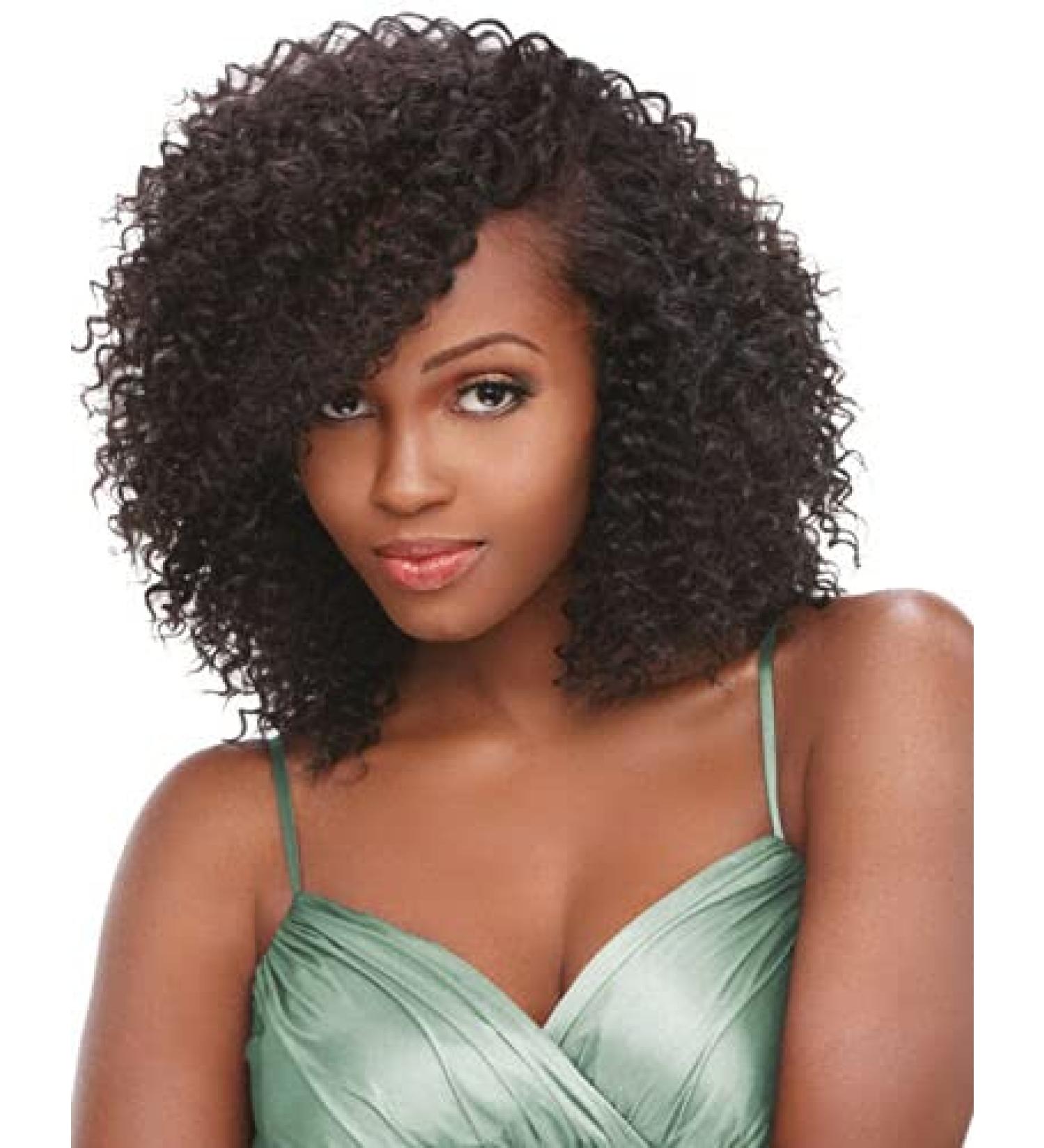 Sensationnel Premium Too Jerry Curl 100% Human Hair Weave 12inch - All Colour (4 Chocolate Brown)