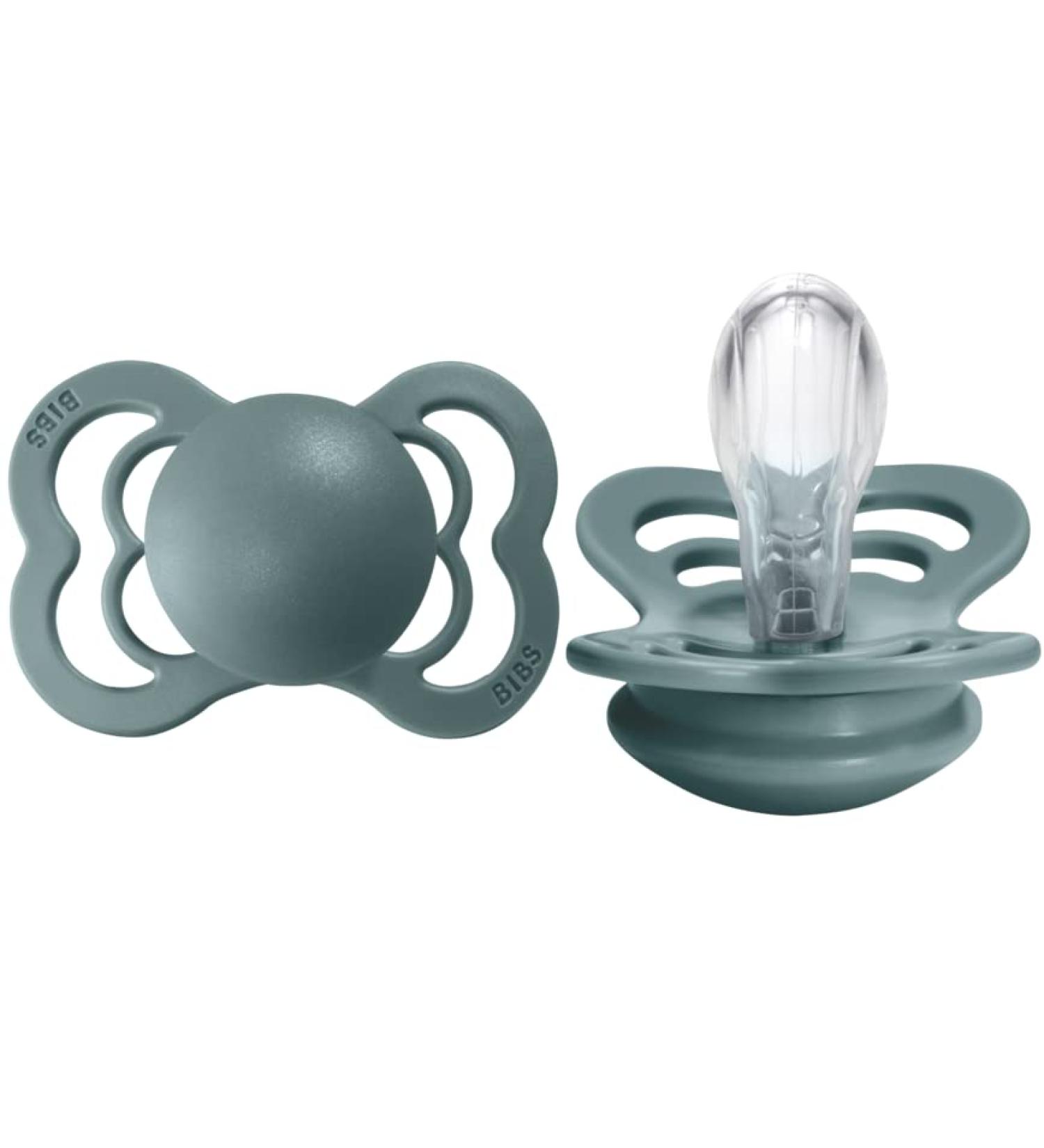 BIBS Supreme Collection Island Sea Pacifiers - BPA-Free Baby Soothers (Set of 2) | Made in Denmark | Size 0-6 Months - Buy Online on GoSupps.com