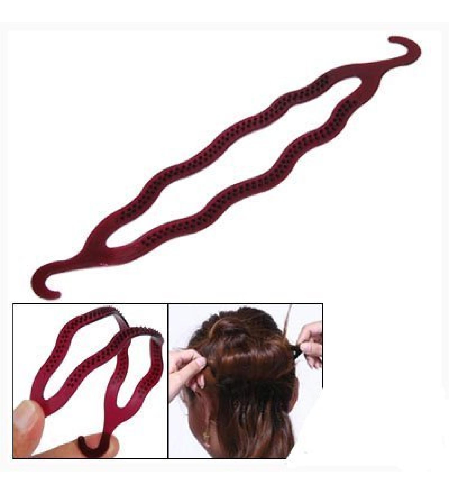 Magic Bun Hair Styling Twist Braid Tool Care Clip Black by Boolavard TM
